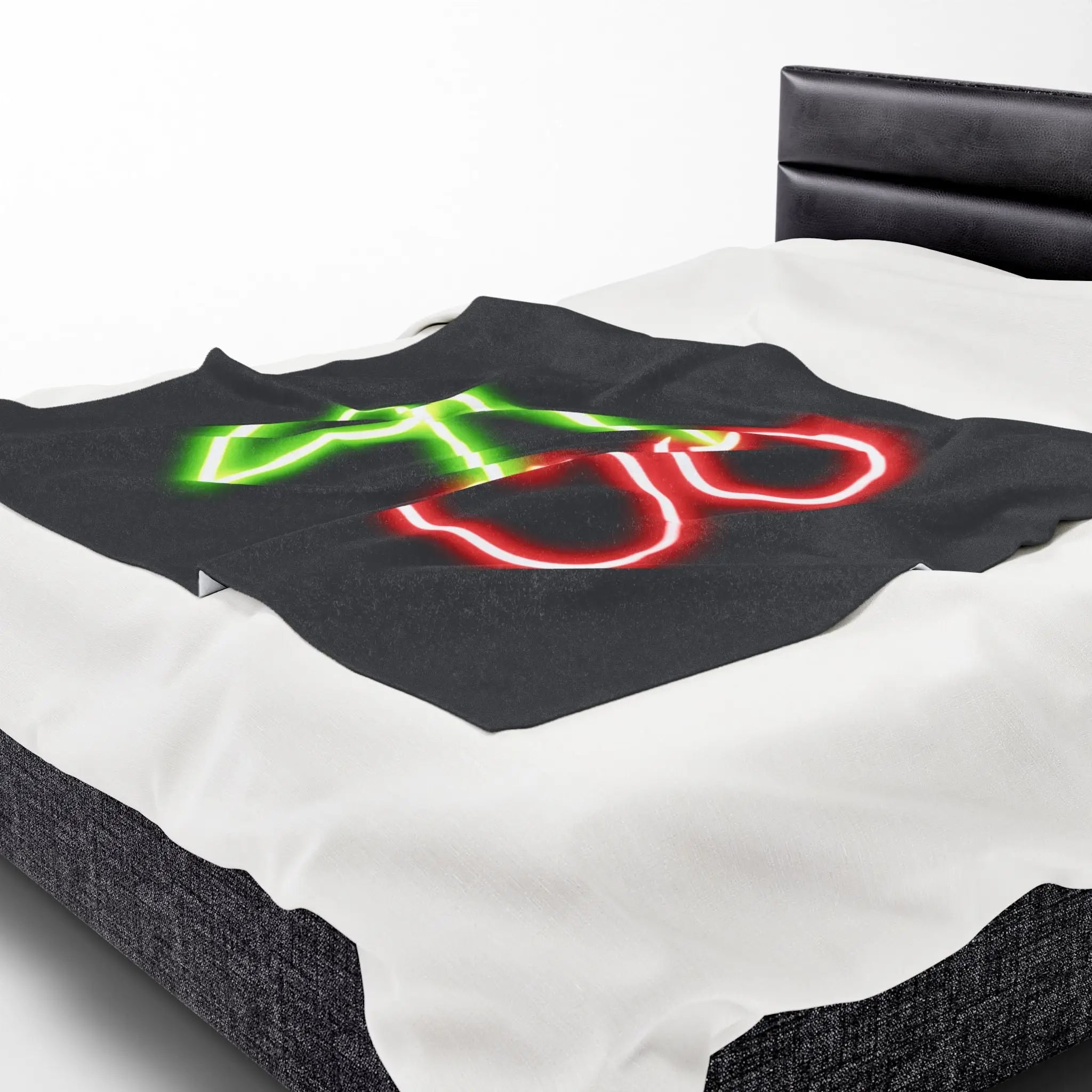 Neon Cherries | Mix & Match Velveteen Fun-Flirty Lovers’ Blankets