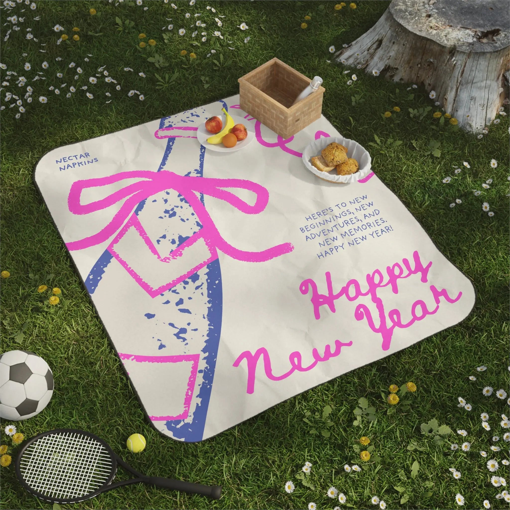 Happy New Year Beginnings | Mix Match Fun-Flirty Lovers’ Water-Resistant Blankets