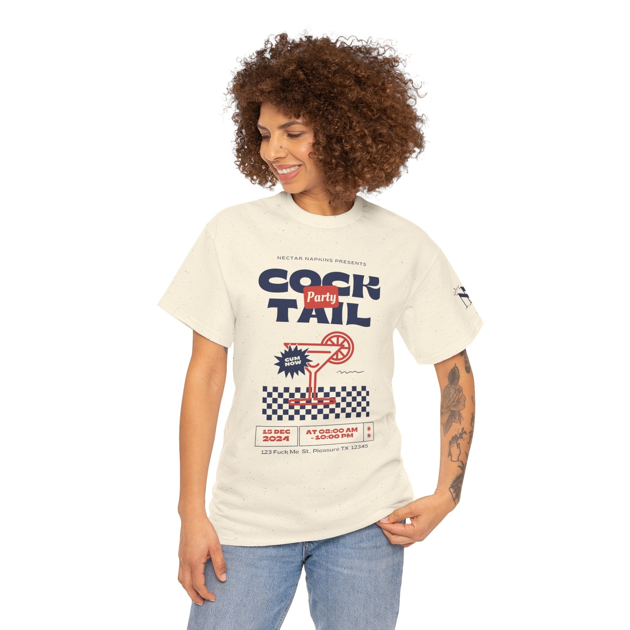 Cocktail Party | Mix & Match 100% Cotton Unisex Fun-Flirty Lovers’ Tees