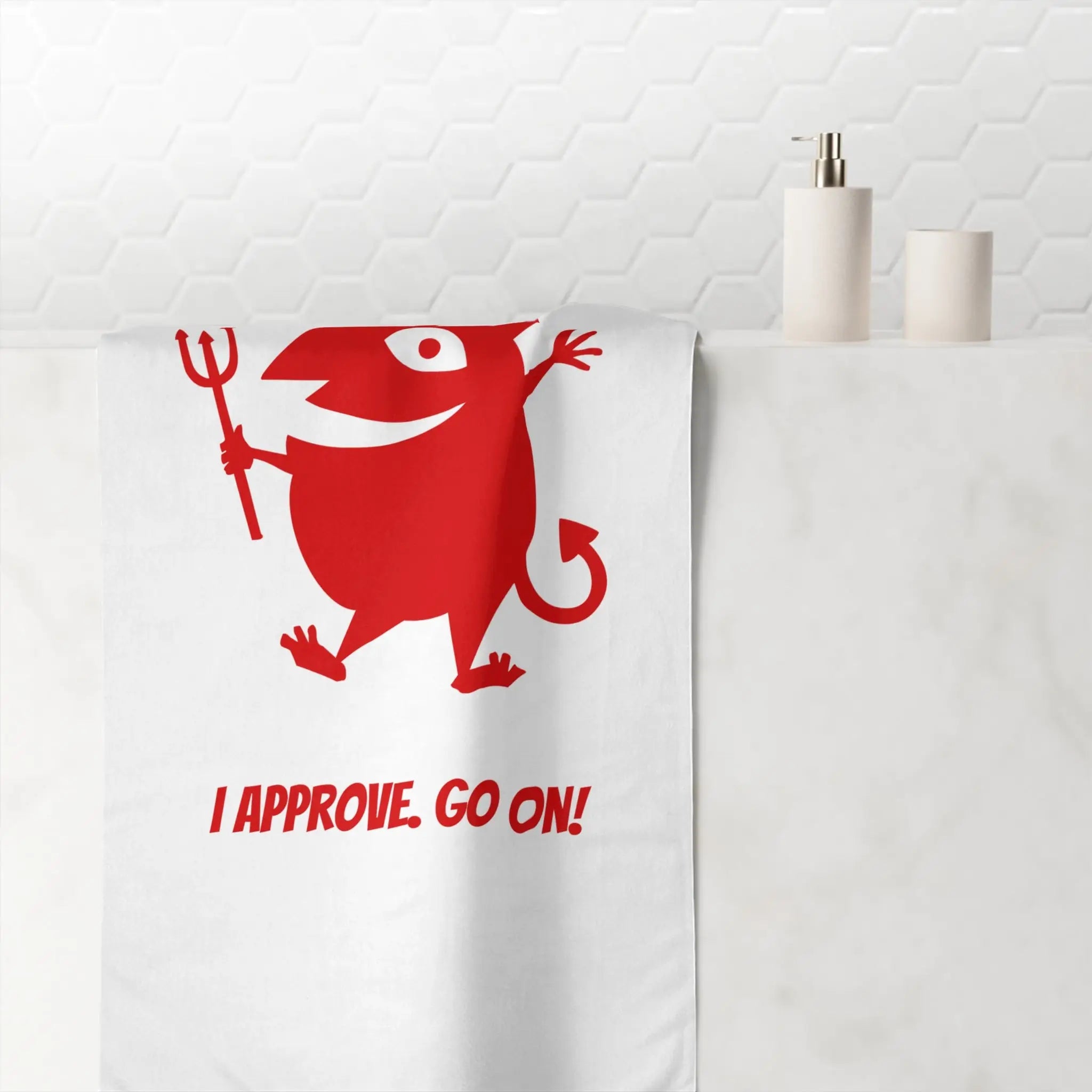 I Approve. Go On! | Mix & Match XL Fun-Flirty Lovers’ Towels
