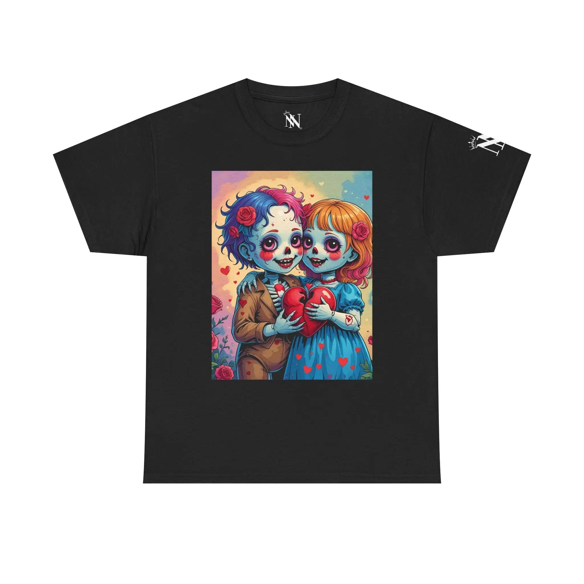 Dead Dolls in Love | Mix & Match Cotton Unisex Fun-Flirty Loversโ T-Shirts