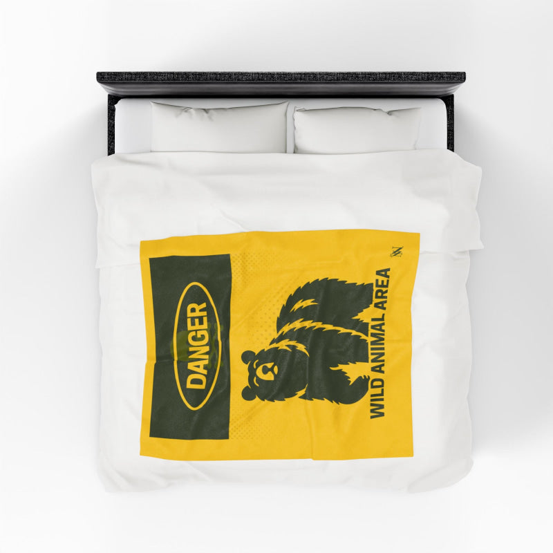 Danger Wild Animal Area | Mix & Match Soft Fun-Flirty Lovers’ Blankets