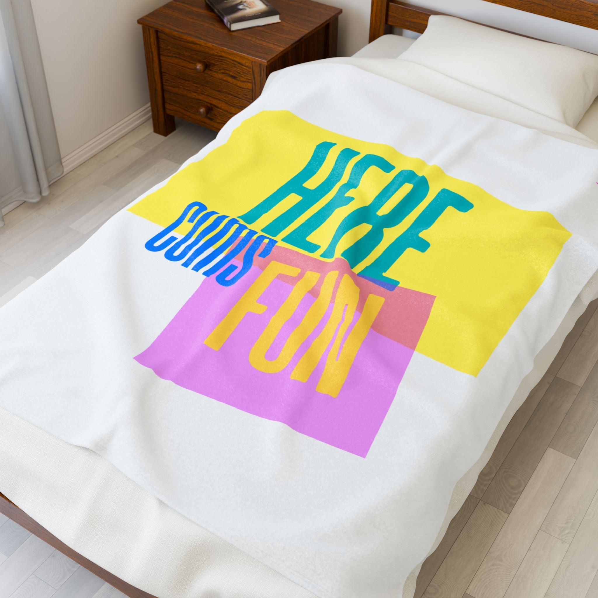 Here Cums Fun | Mix & Match Soft Fun-Flirty Lovers’ Blankets