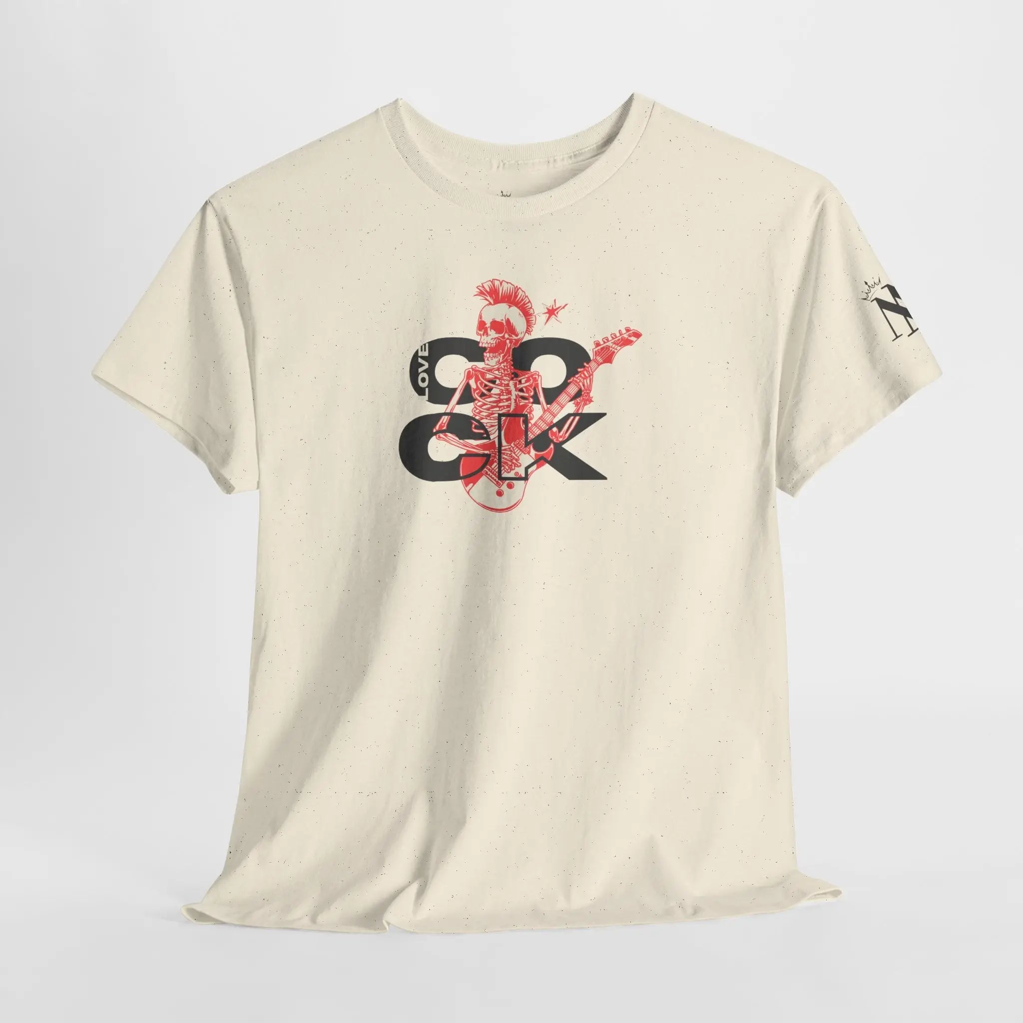 Love Cock Skull Rocker 100% Cotton T-Shirt