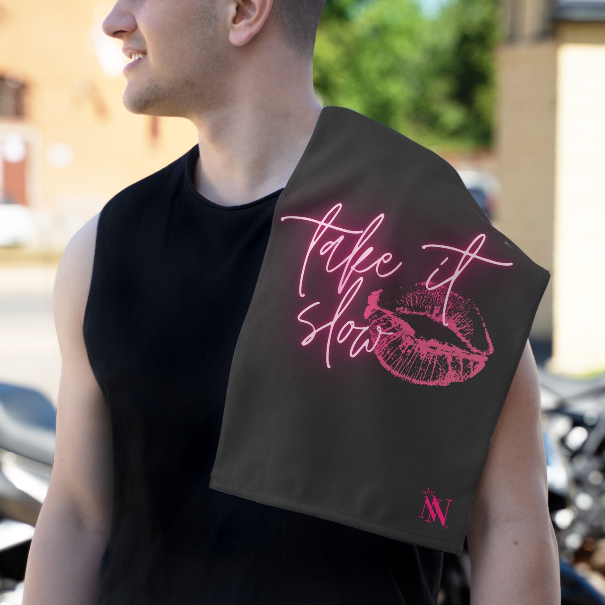 Take It Slow | Mix & Match Soft Fun-Flirty Lovers’ Towels