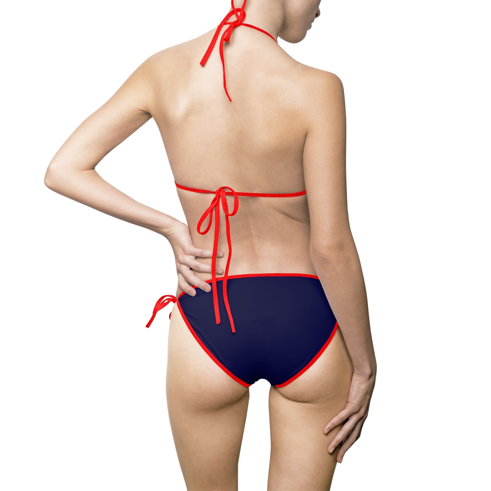 Navy Blue Strappy | Mix & Match Fun-Flirty Lovers’ String Bikinis