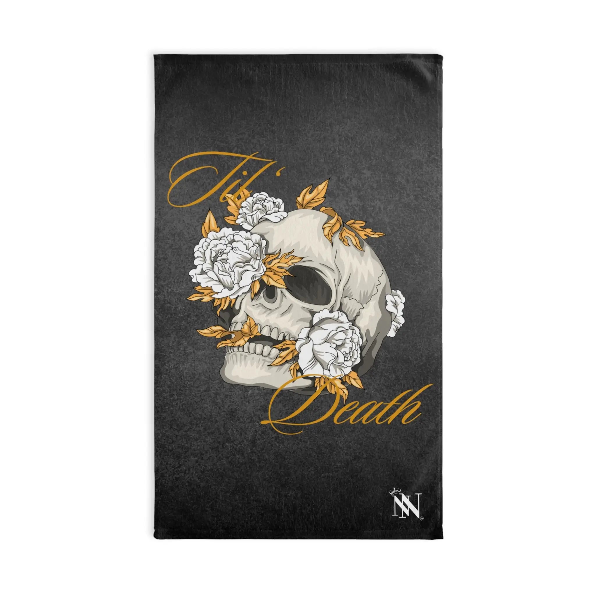 Til’ Death Skull & Flowers Cum Towel