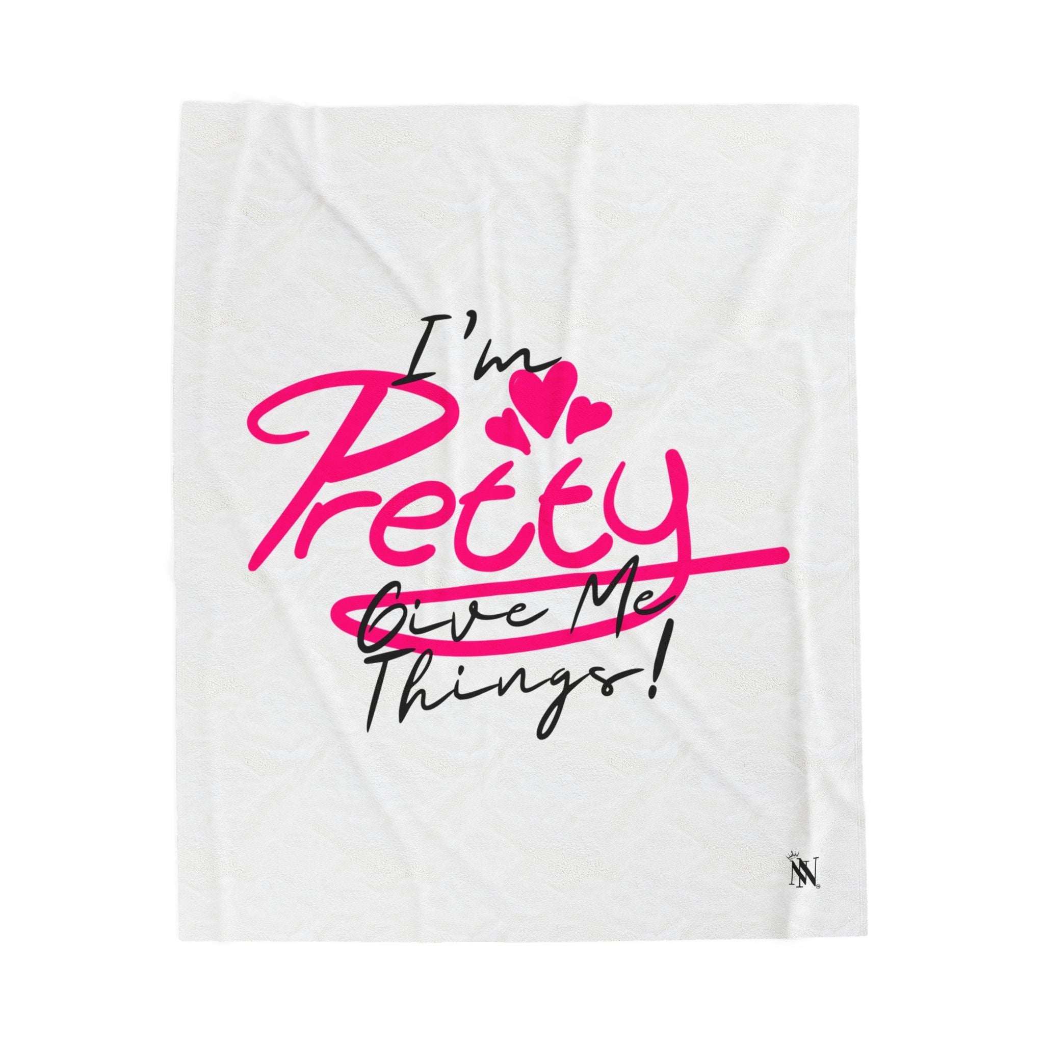 I’m Pretty Give Me Things! | Mix & Match Velveteen Fun-Flirty Lovers’ Blankets