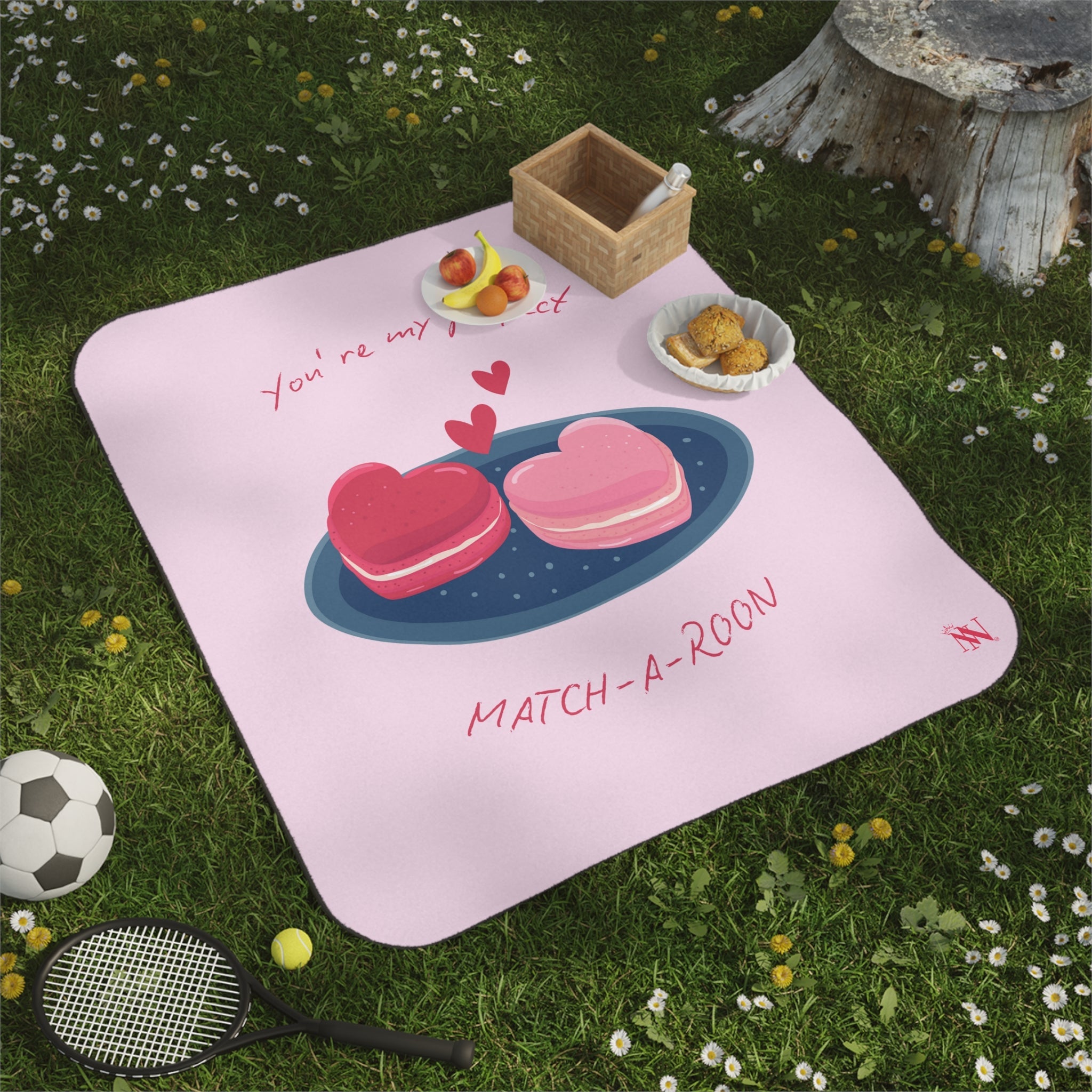You’re My Perfect Match-A-Roon | Mix Match Fun-Flirty Lovers’ Water-Resistant Blankets