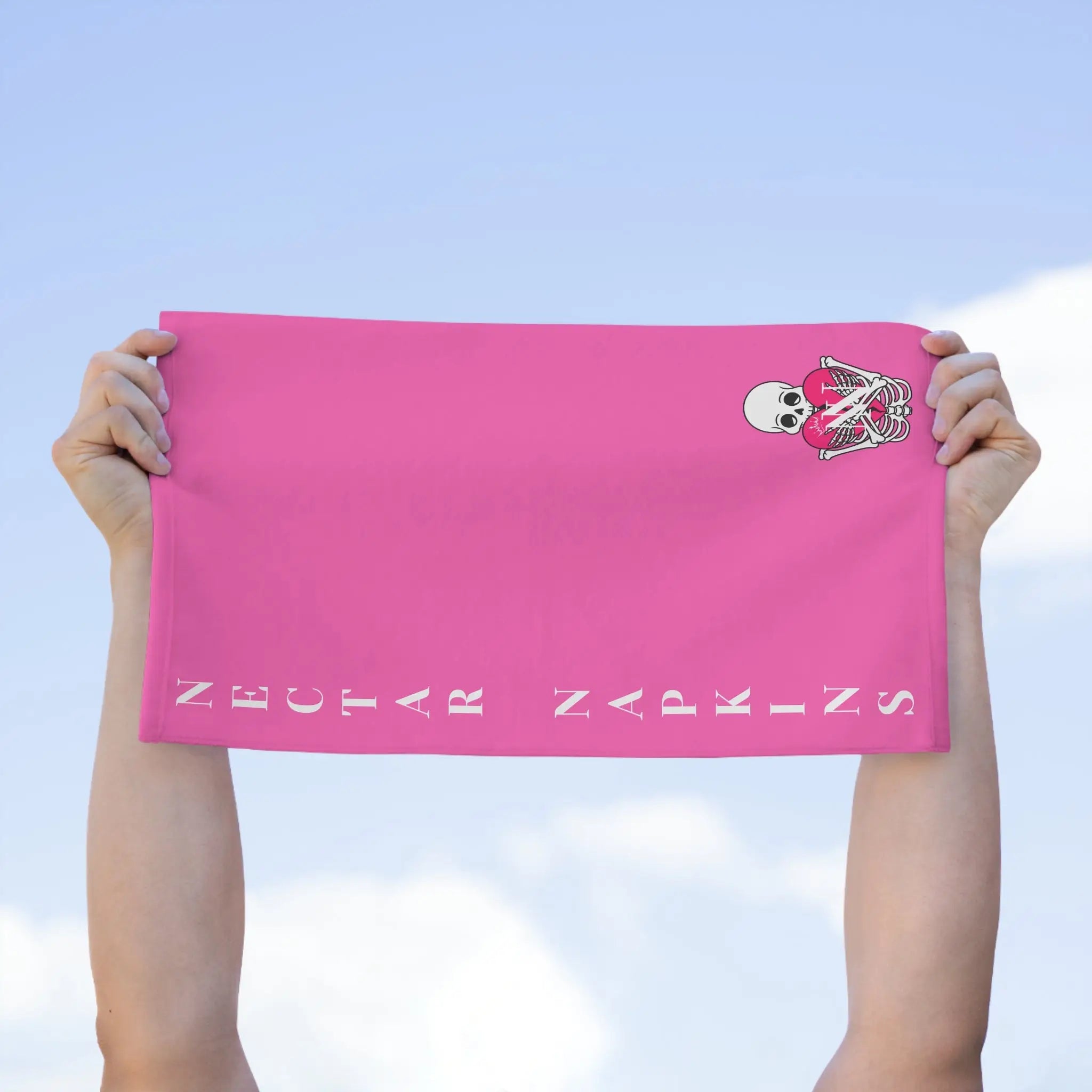 Nectar Napkins Brand Bright Pink | Nectar Napkins Fun-Flirty Lovers’ Towels