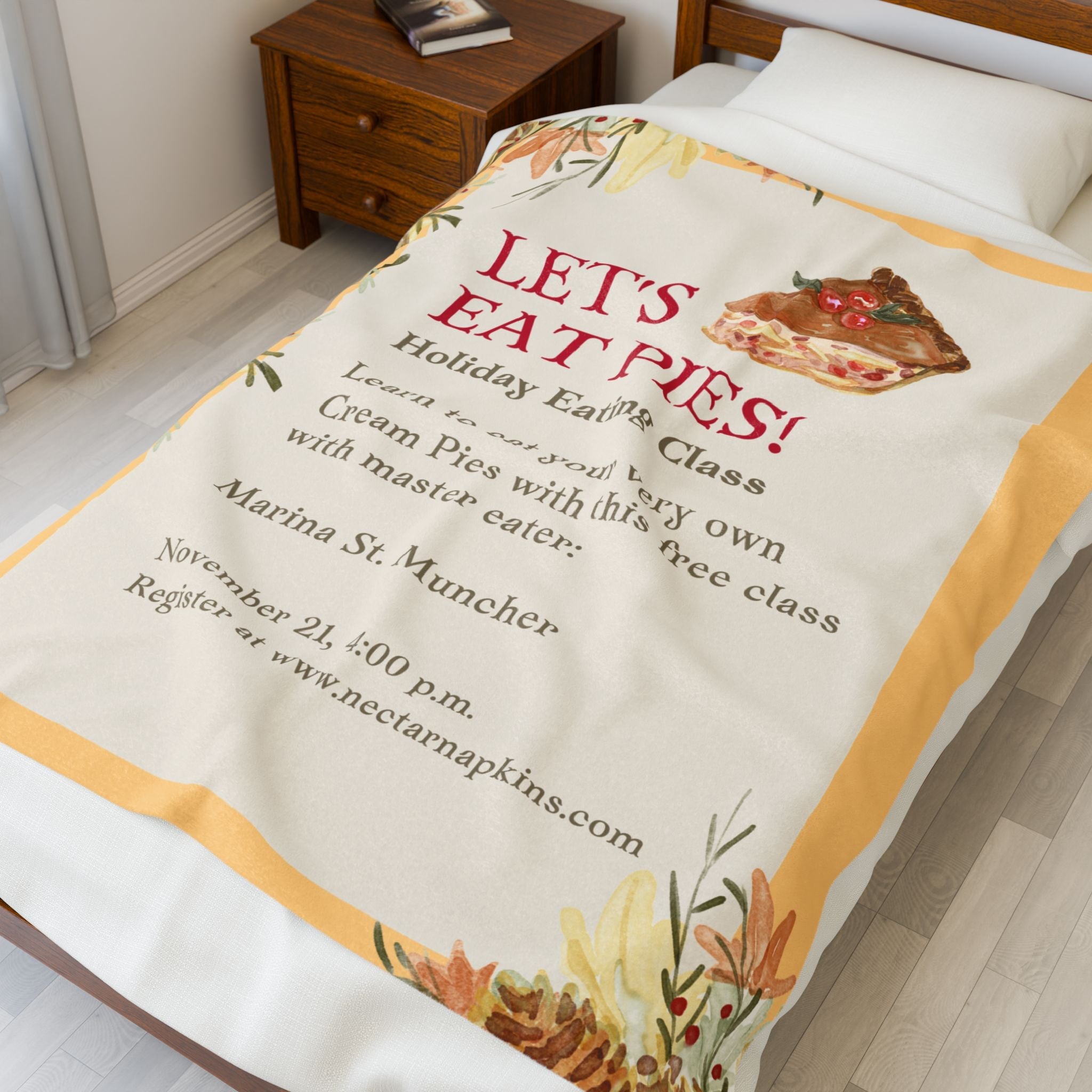 Let’s Eat Pies | Mix & Match Fun-Flirty Lovers’ Blankets