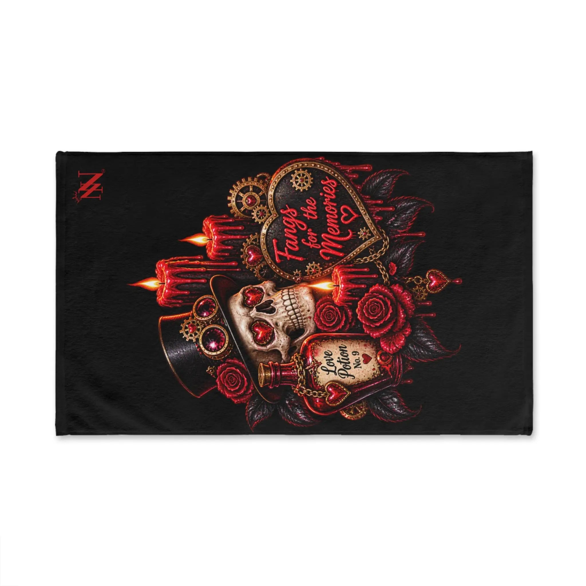 Fangs for the Memories Skull | Nectar Napkins Classic Fun-Flirty Lovers’ Towels