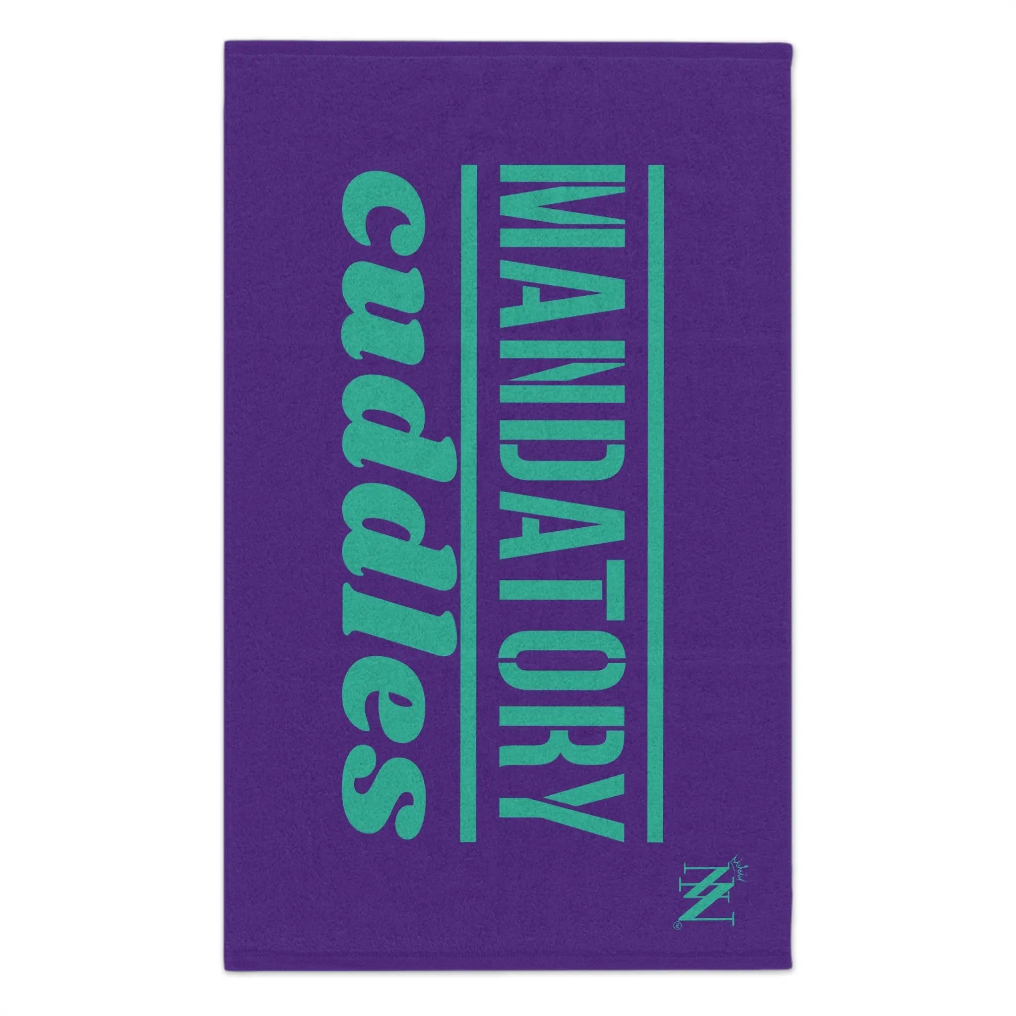 Mandatory Cuddles Purple | Mix & Match Soft Fun-Flirty Lovers’ Towels