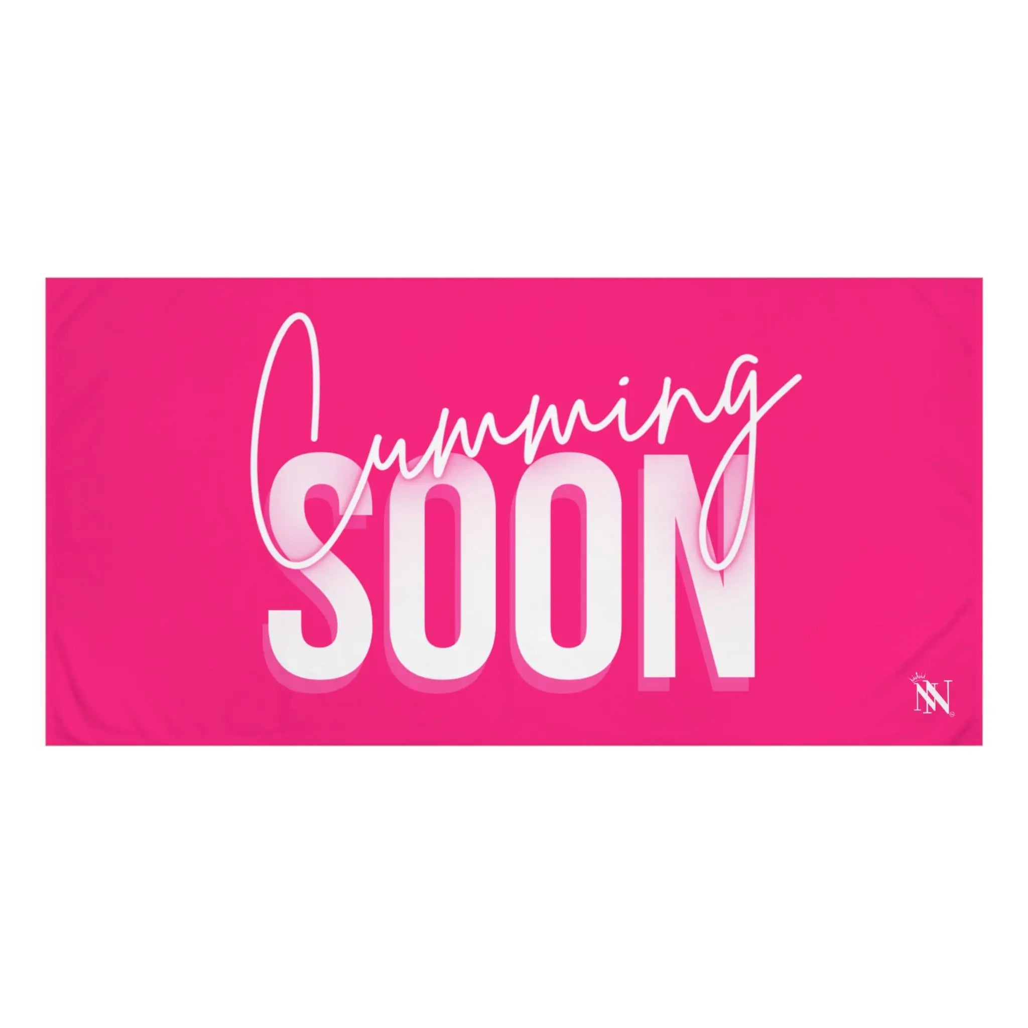 Cumming Soon Plain Signature Pink Anal Sex Towel