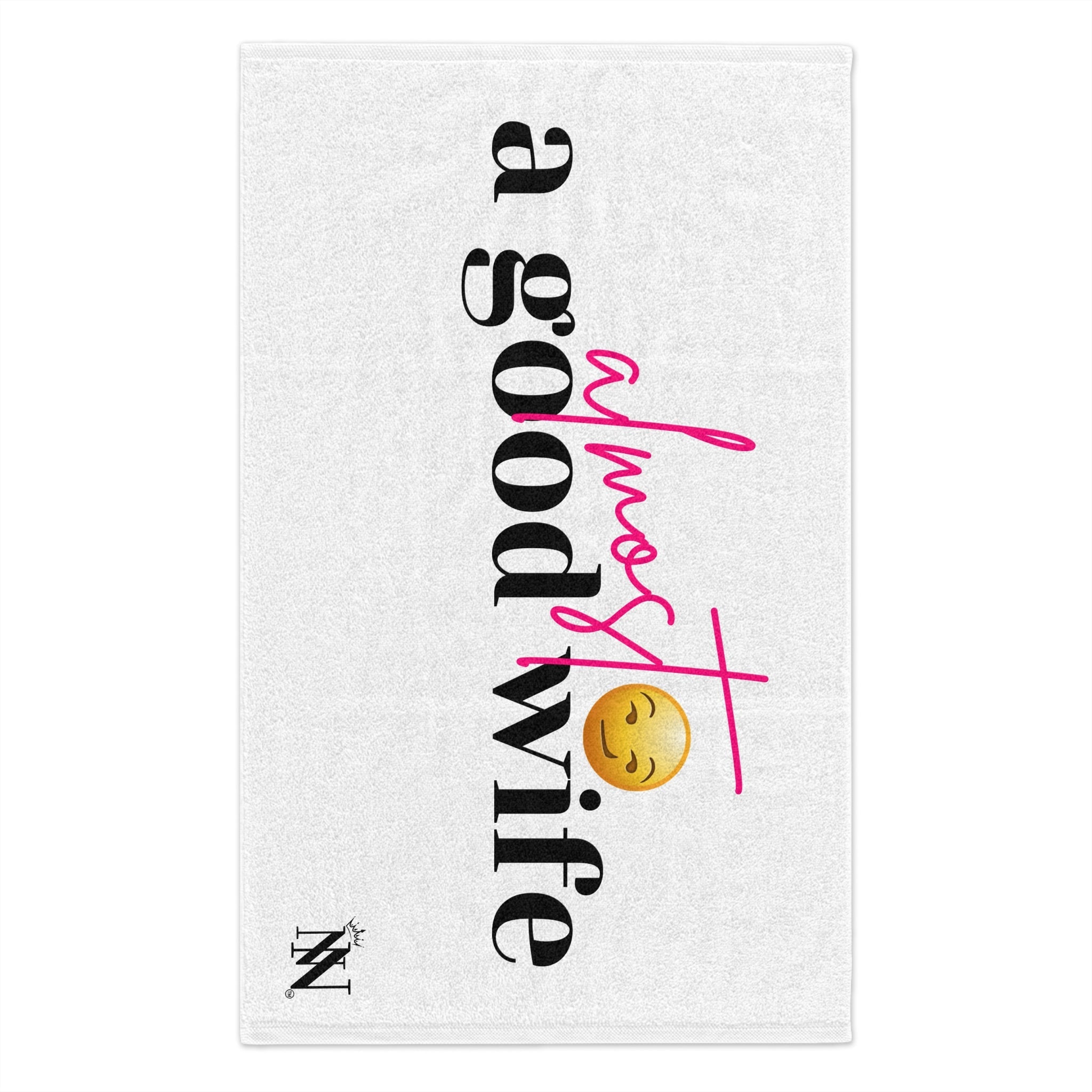 Almost a Good Wife Emoji | Mix & Match Soft Fun-Flirty Lovers’ Towels