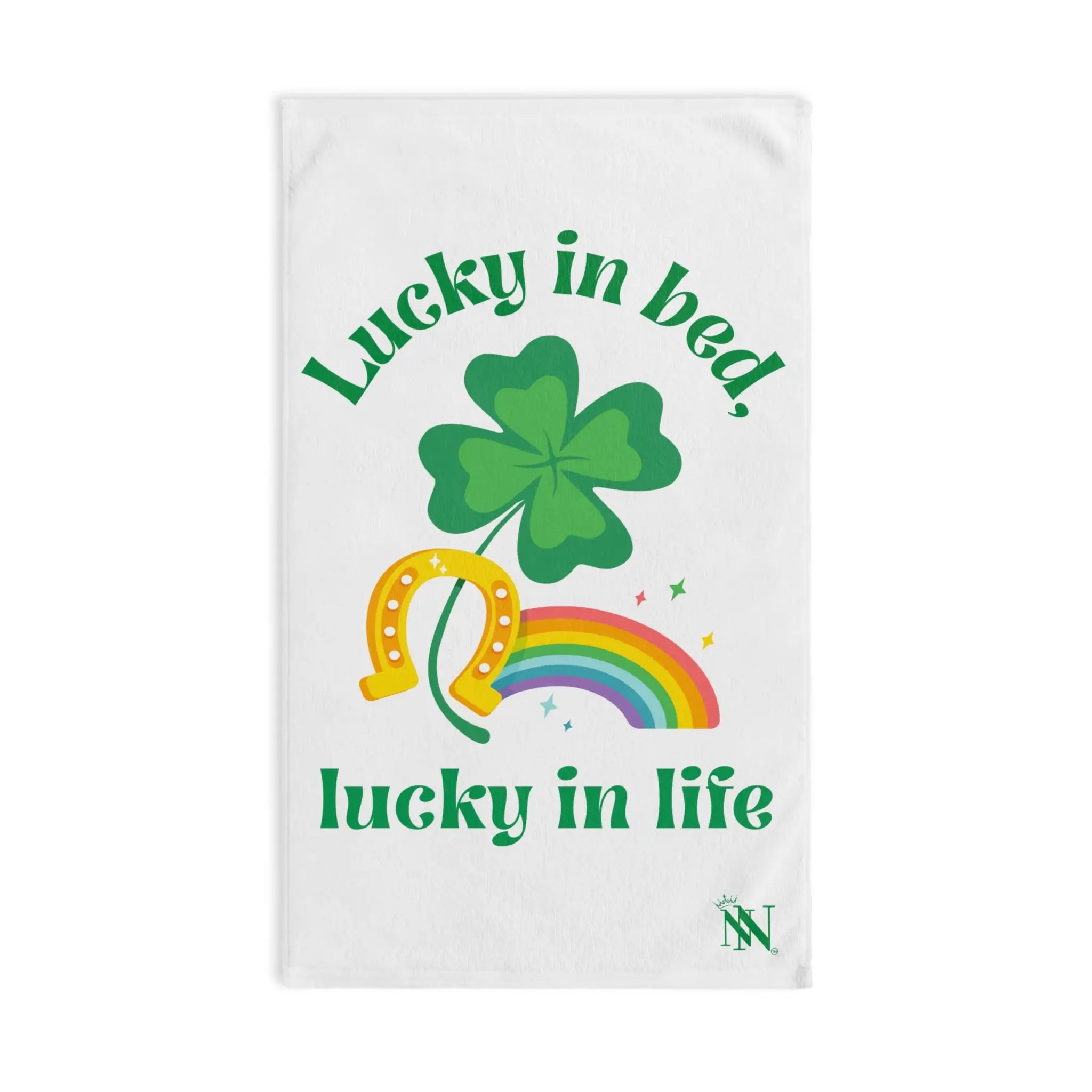 Lucky in Bed Lucky in Life St. Patrick’s Day | Mix & Match Classic Fun-Flirty Lovers’ Towels