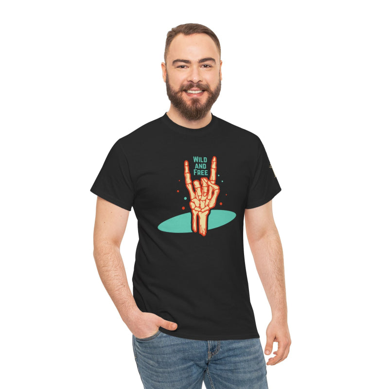 Throwing Horns Wild & Free | Mix & Match Cotton Unisex Fun-Flirty Lovers’ T-Shirts