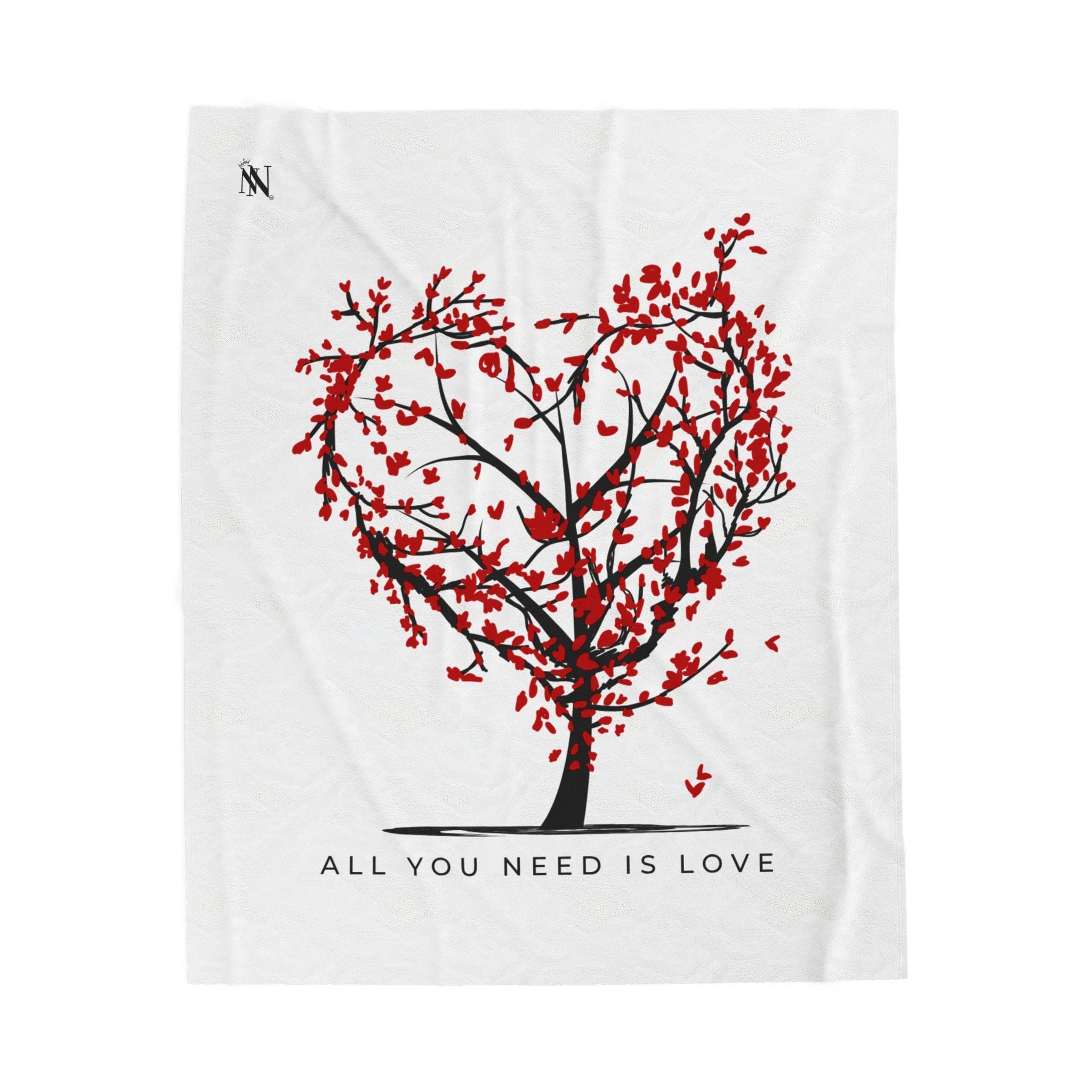 All You Need is Love Tree Romantic Lovers Gifts Blanket