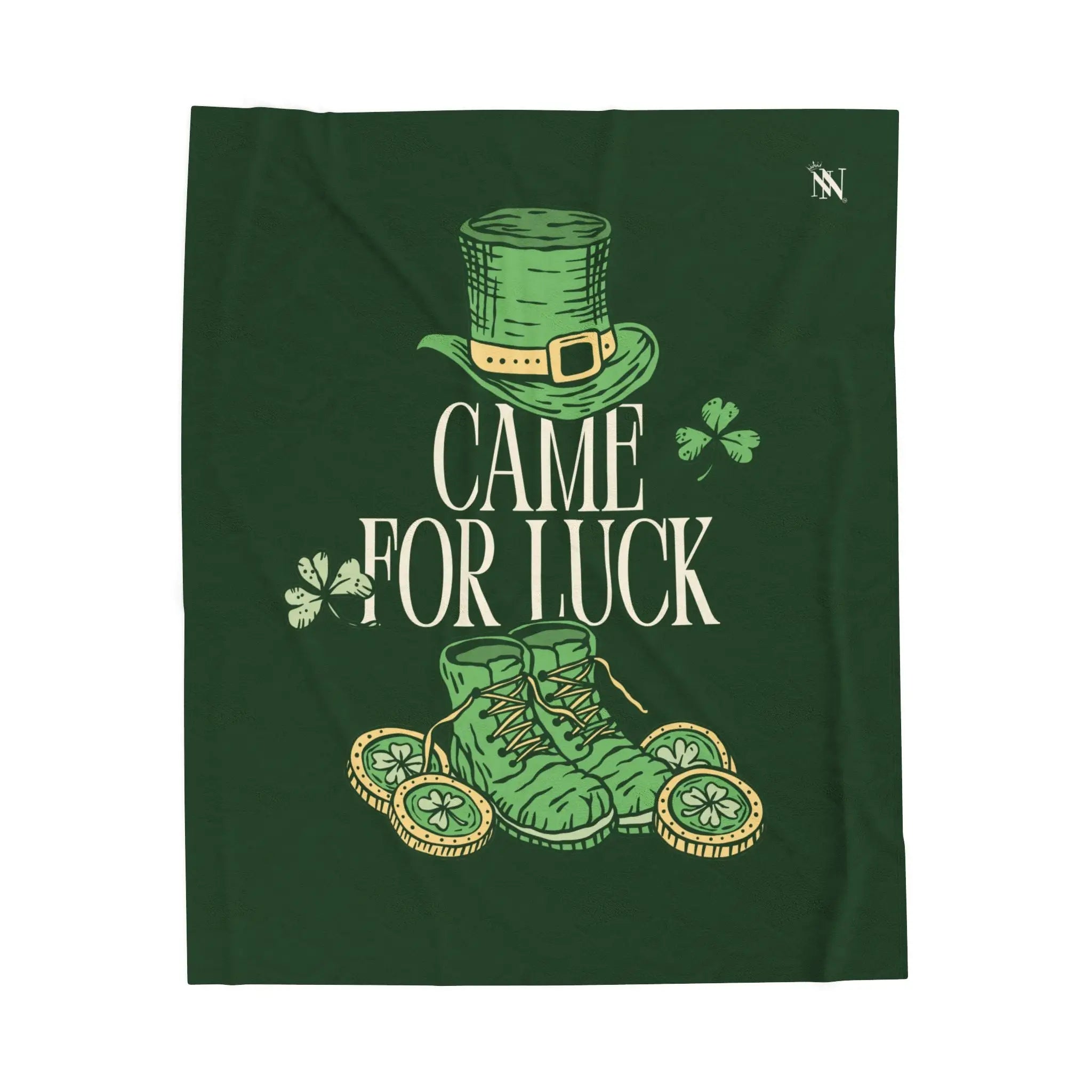 Came for Luck St. Patrick’s Day Couples Gifts Sexy Lovers’ Silky Soft Blanket