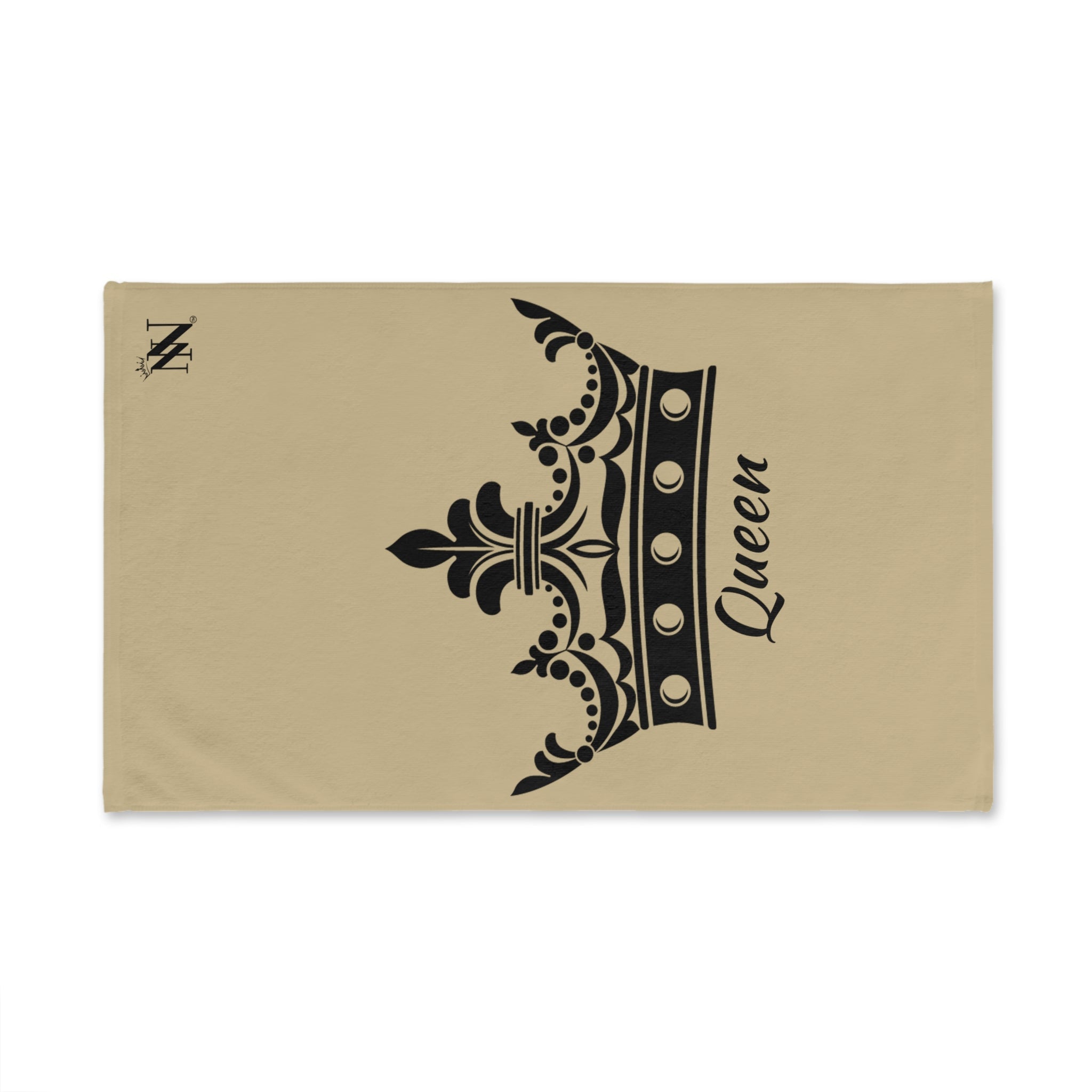 Large Crown Queen GoldLight Grey Cum Towel