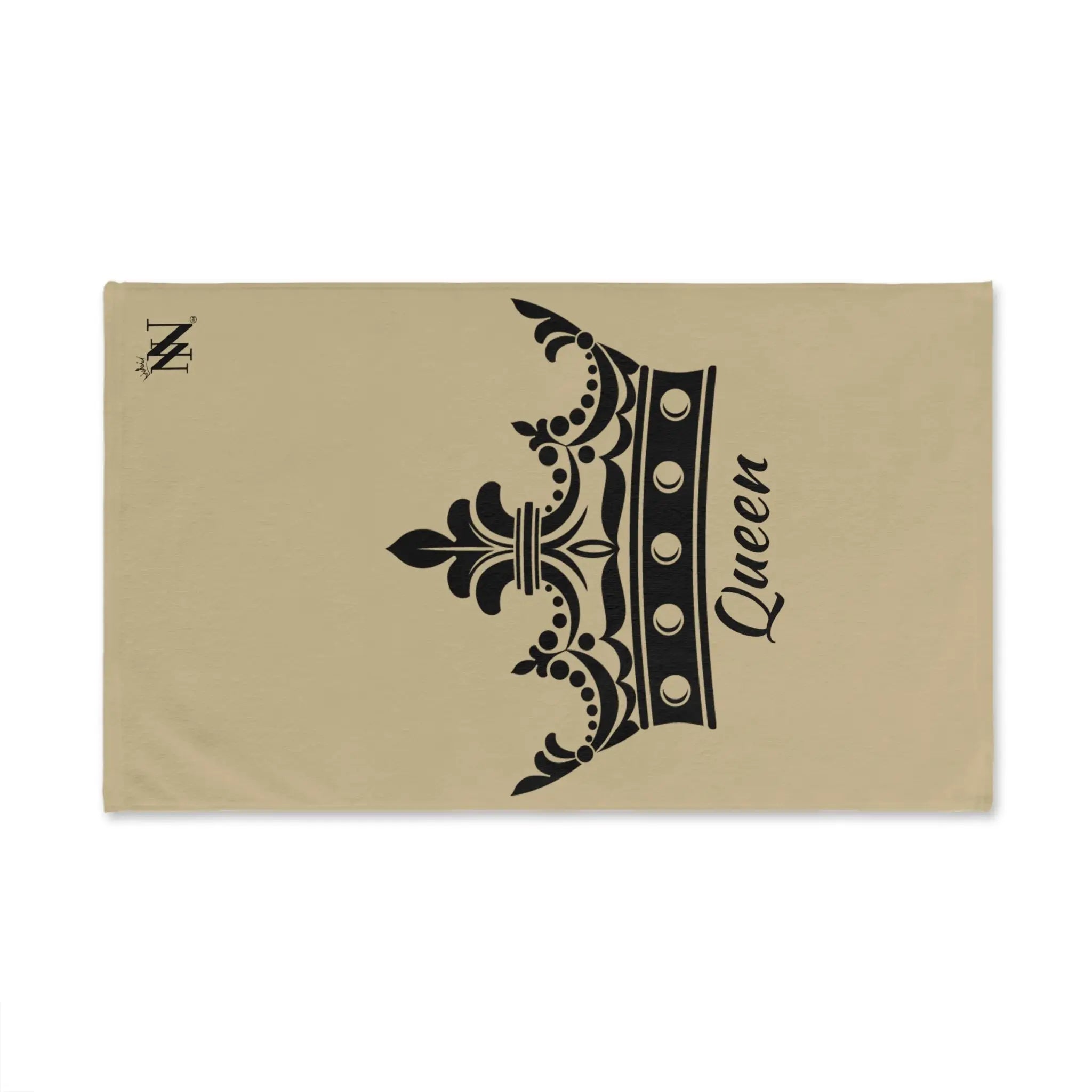 Large Crown Queen GoldLight Grey Cum Towel