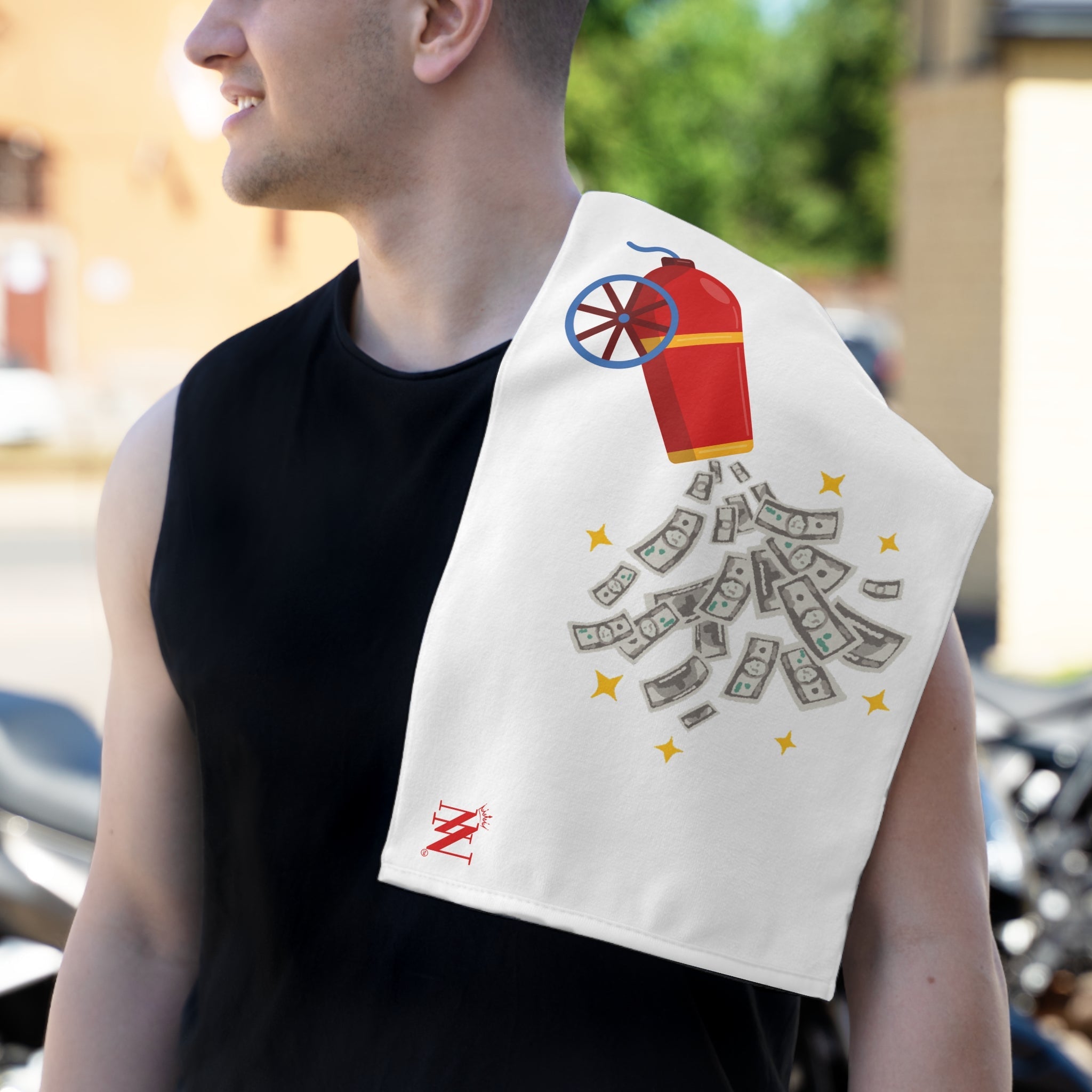 Money Shot Cannon Emoji | Mix & Match Soft Fun-Flirty Lovers’ Towels