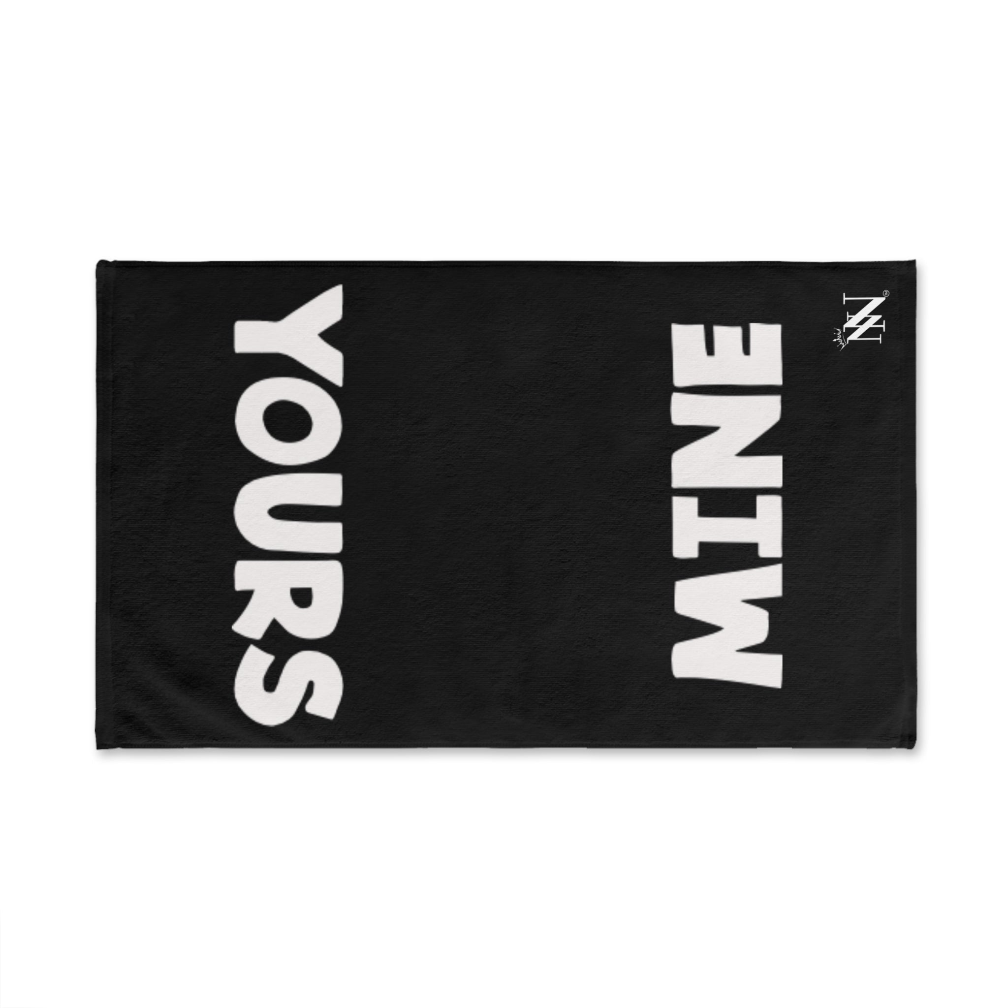 Yours Mine Shareable Black | Mix & Match Classic Fun-Flirty Lovers’ Towels
