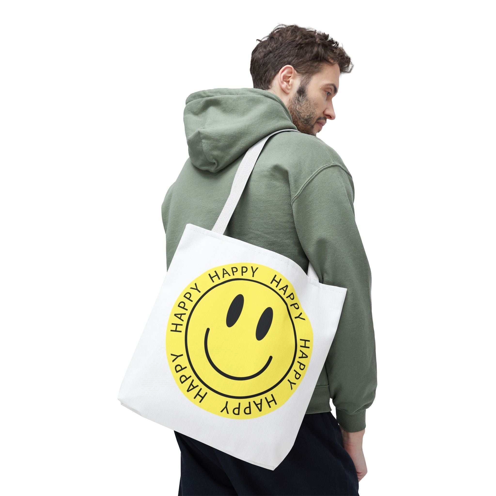 Happy Face Sticker Fun Everyday Cute Tote Bag