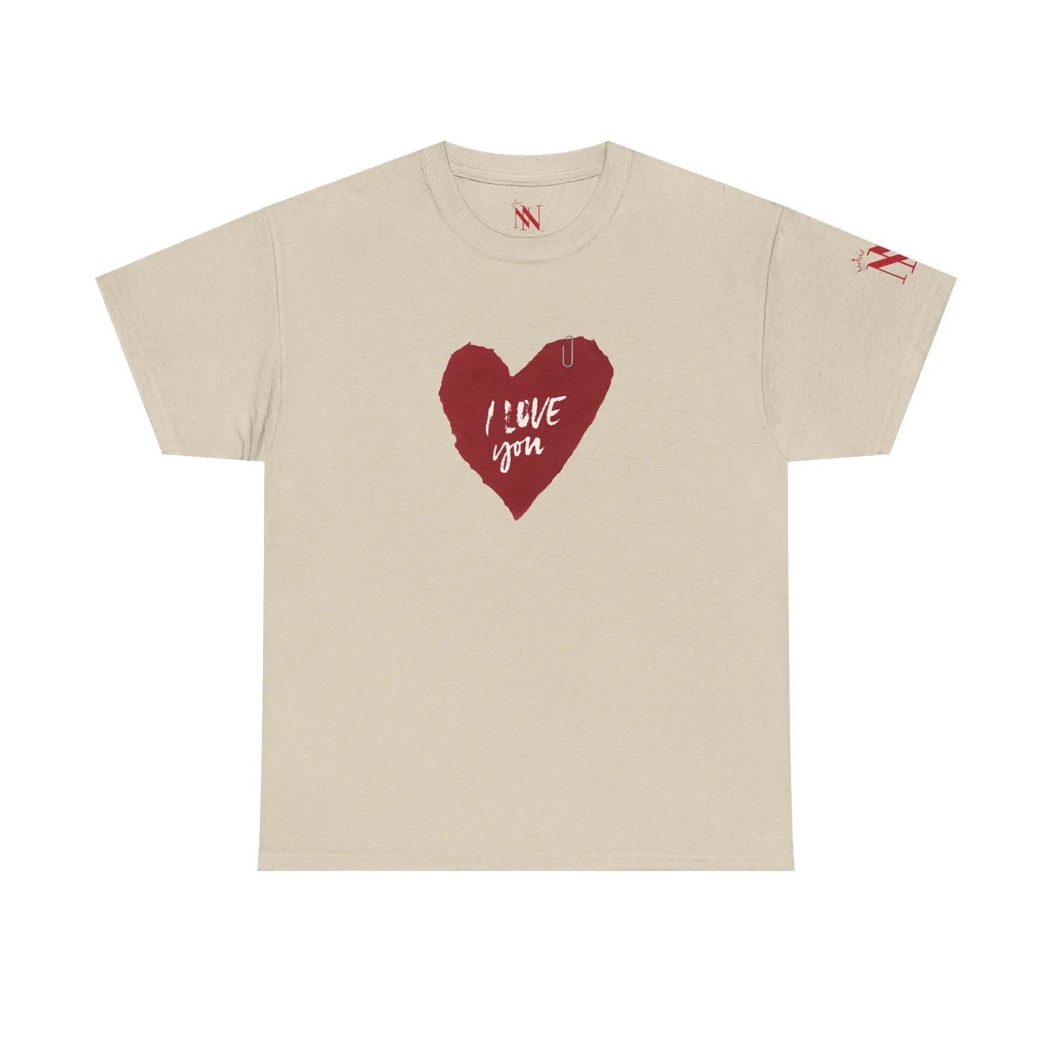 I Love You Paper Note Couples Sex Gifts 100% Cotton T-Shirt