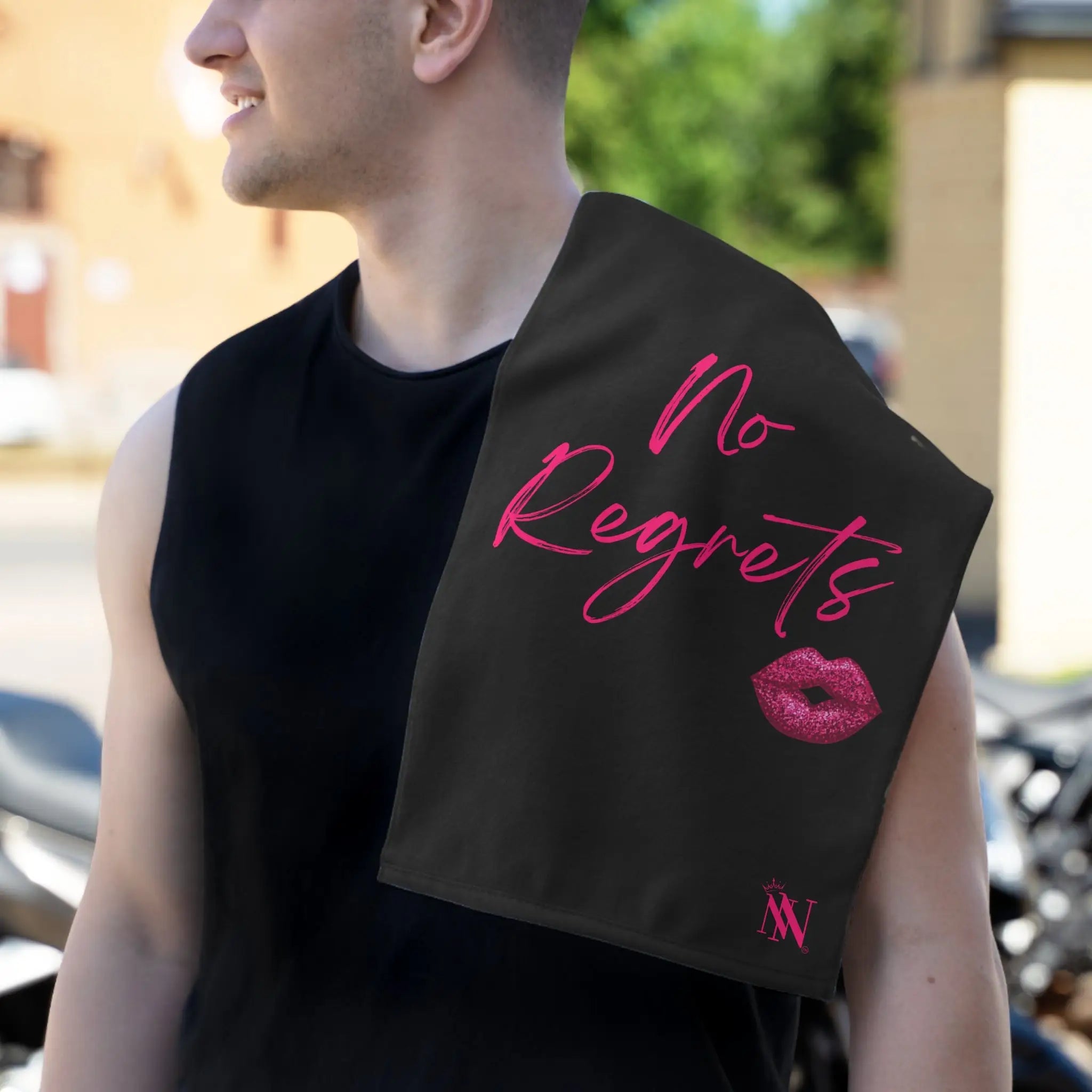 No Regrets Kiss Mark Sex Towel