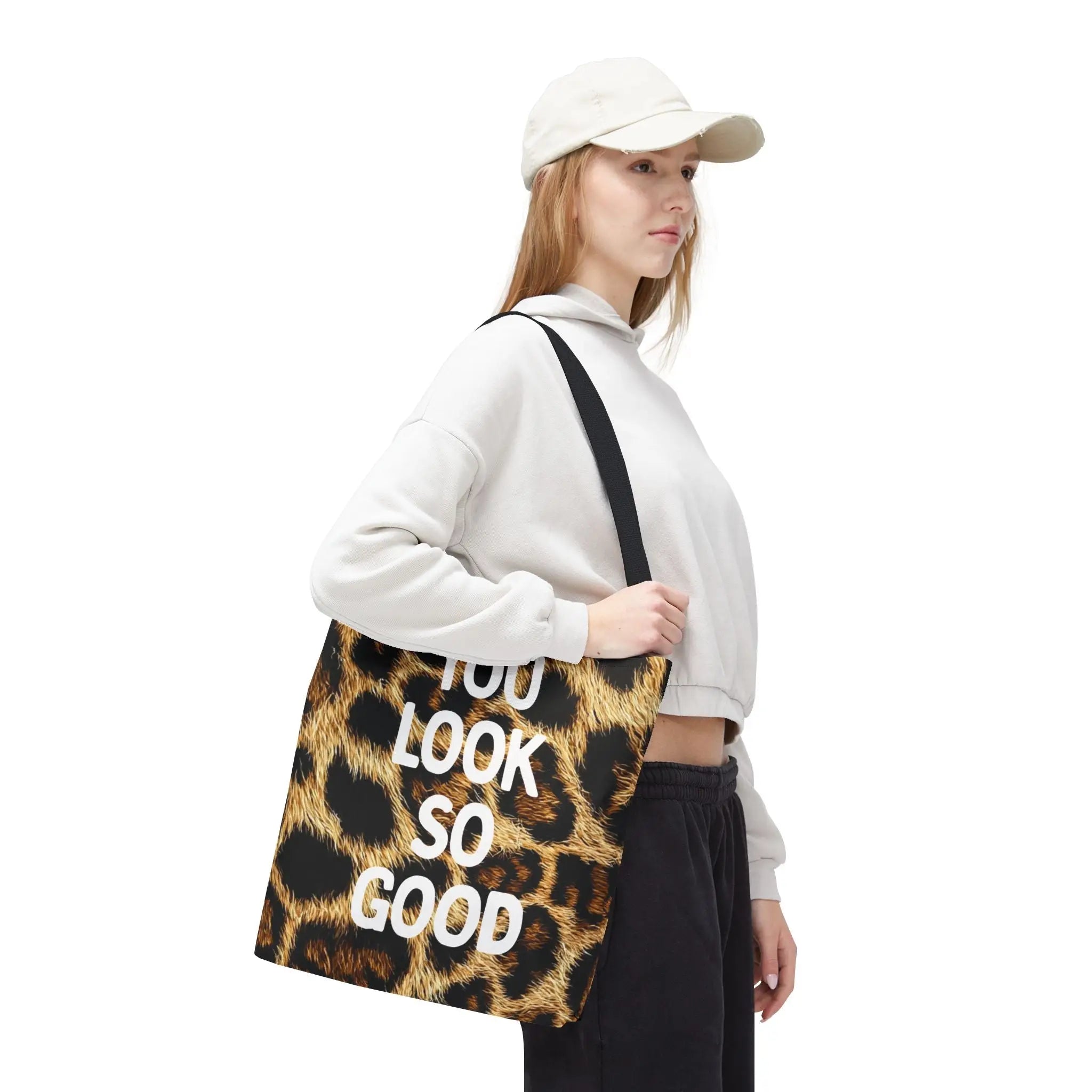 You Look So Good Realistic Cheetah Print Tote Bag