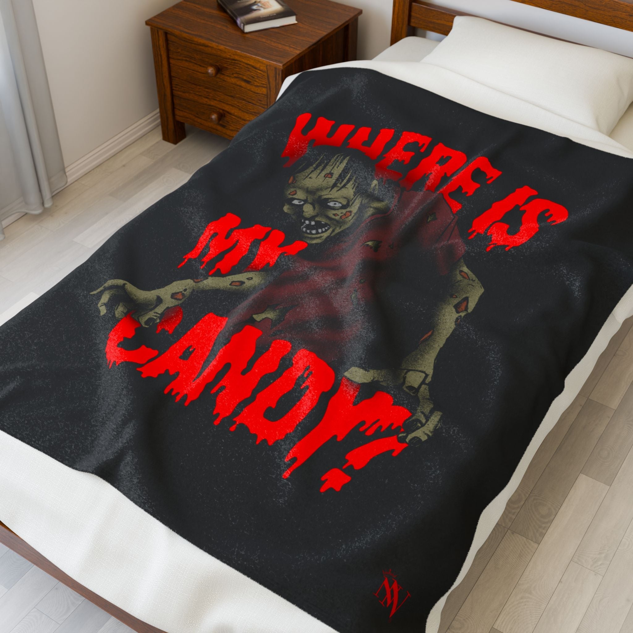 Where is My Candy? Zombie | Mix & Match Velveteen Fun-Flirty Lovers’ Blankets