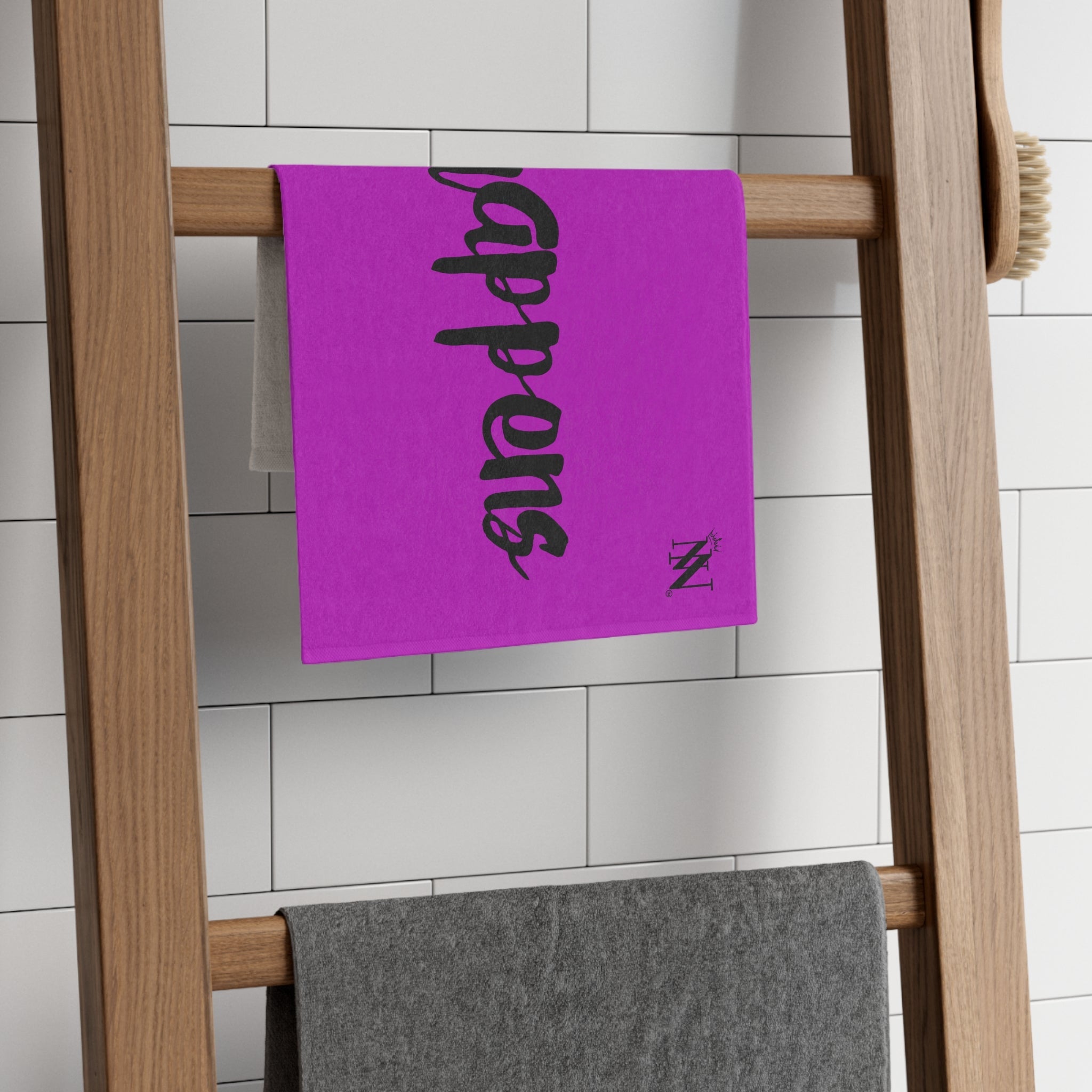 Cum Happens Bright Purple | Mix & Match Soft Fun-Flirty Lovers’ Towels