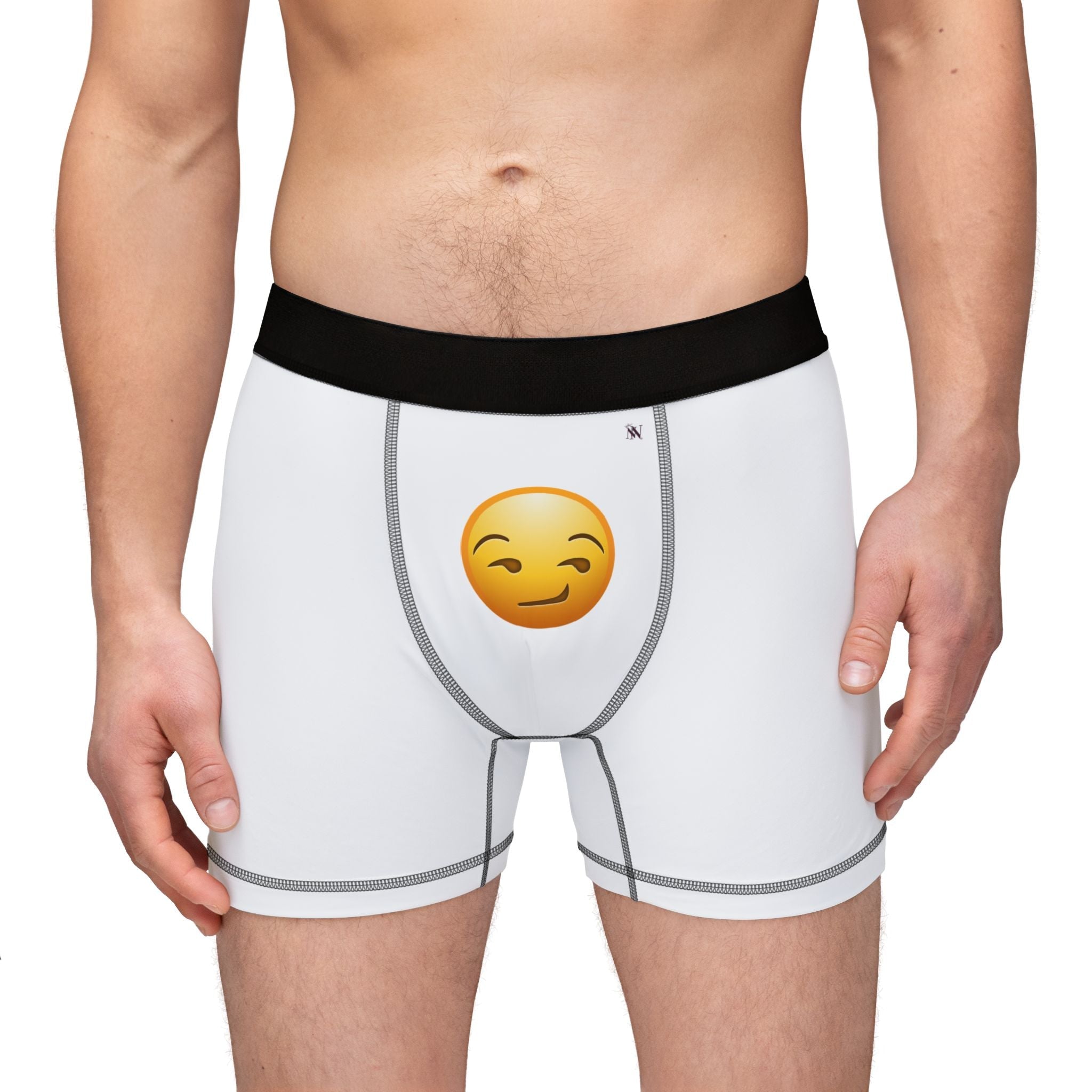 Smirking Face Emoji | Mix & Match Fun-Flirty Lovers’ Boxer Briefs