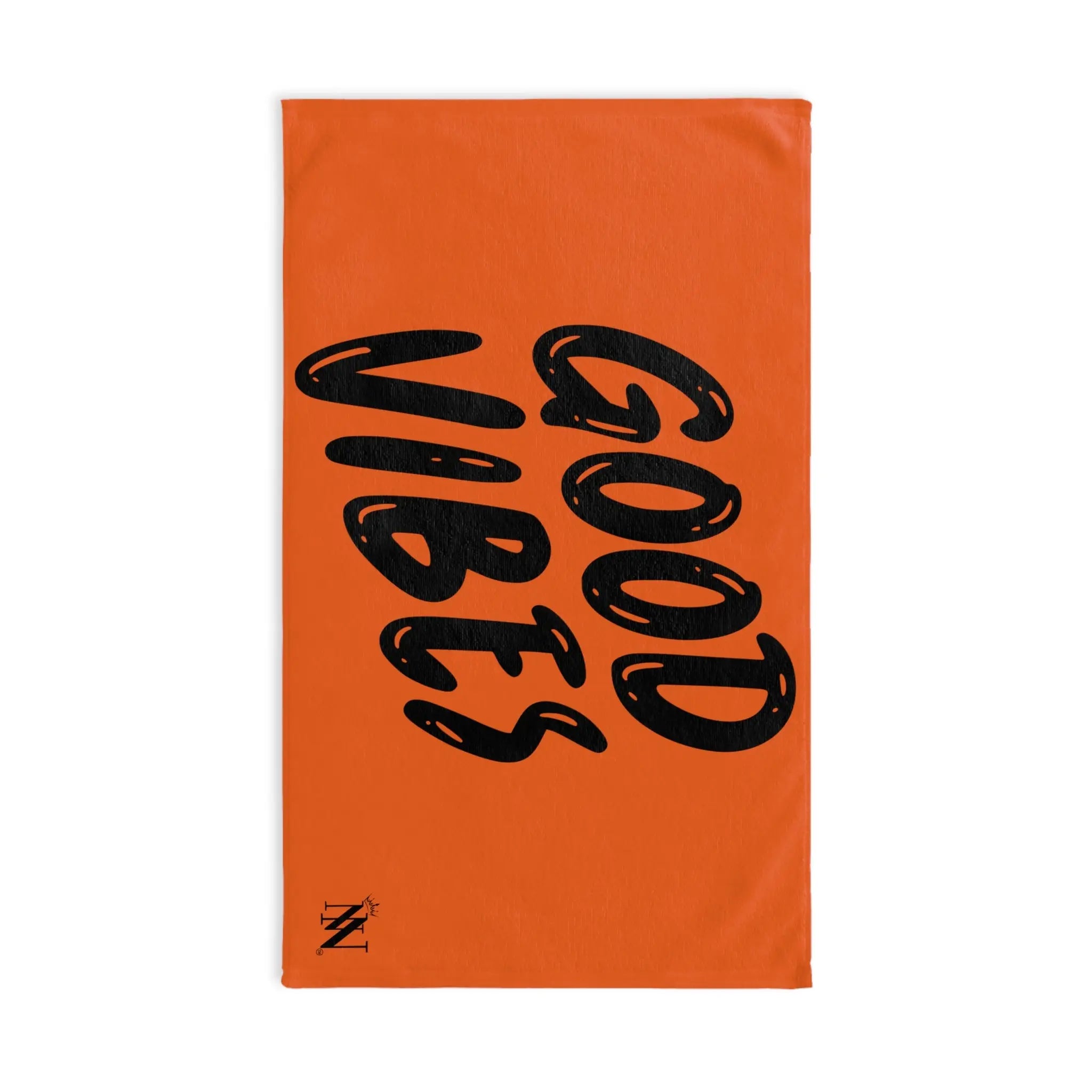 Good Vibes Bubble Print Orange Cum Towel