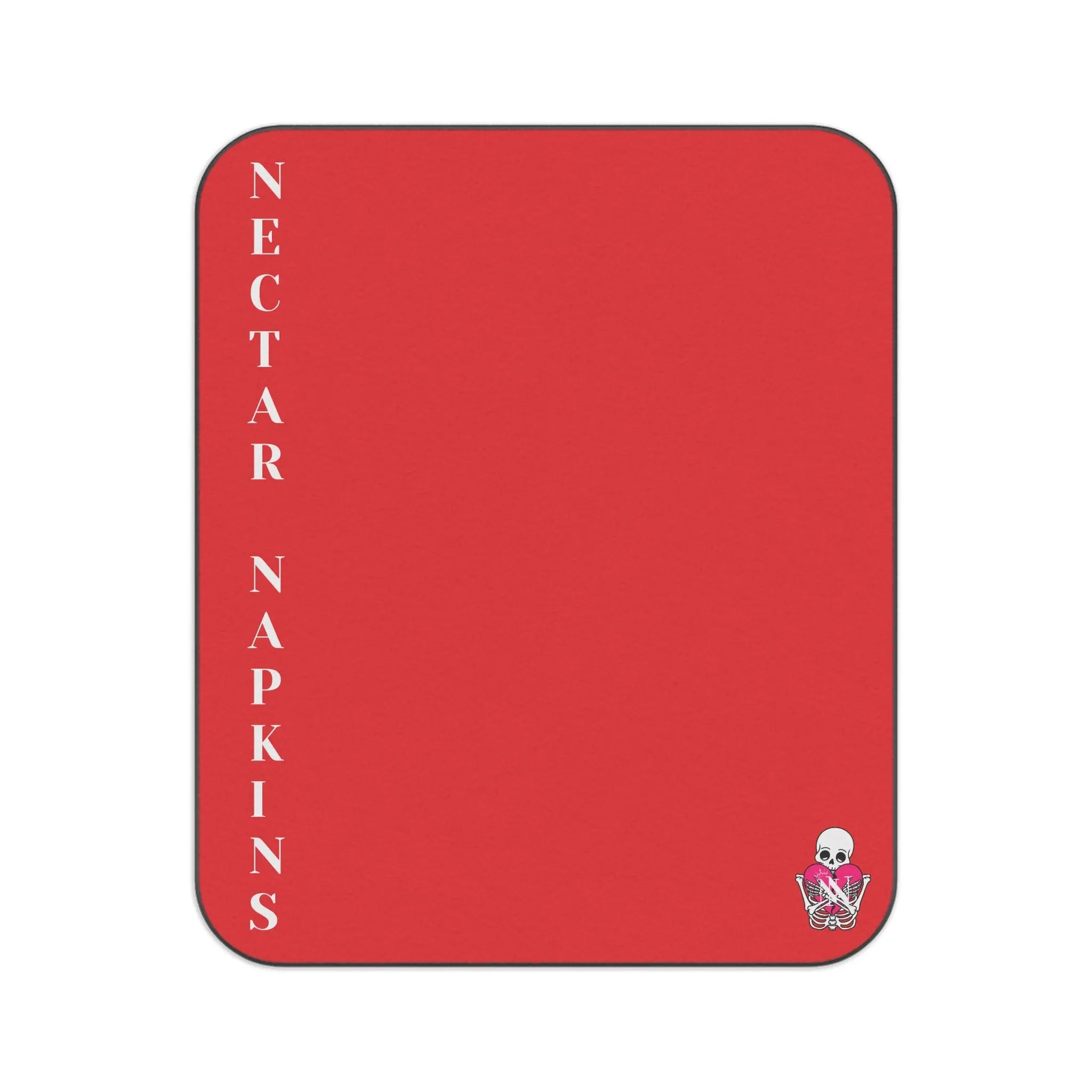 Nectar Napkins Brand Bright Red Water-Resistant Sex Blanket