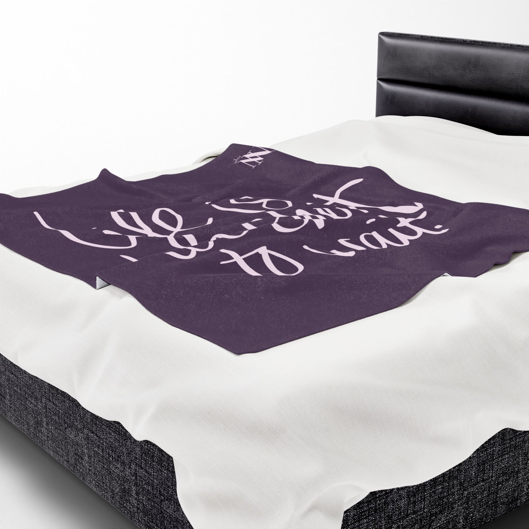 Life Is Too Short To Wait | Mix & Match Velveteen Fun-Flirty Loversā Blankets