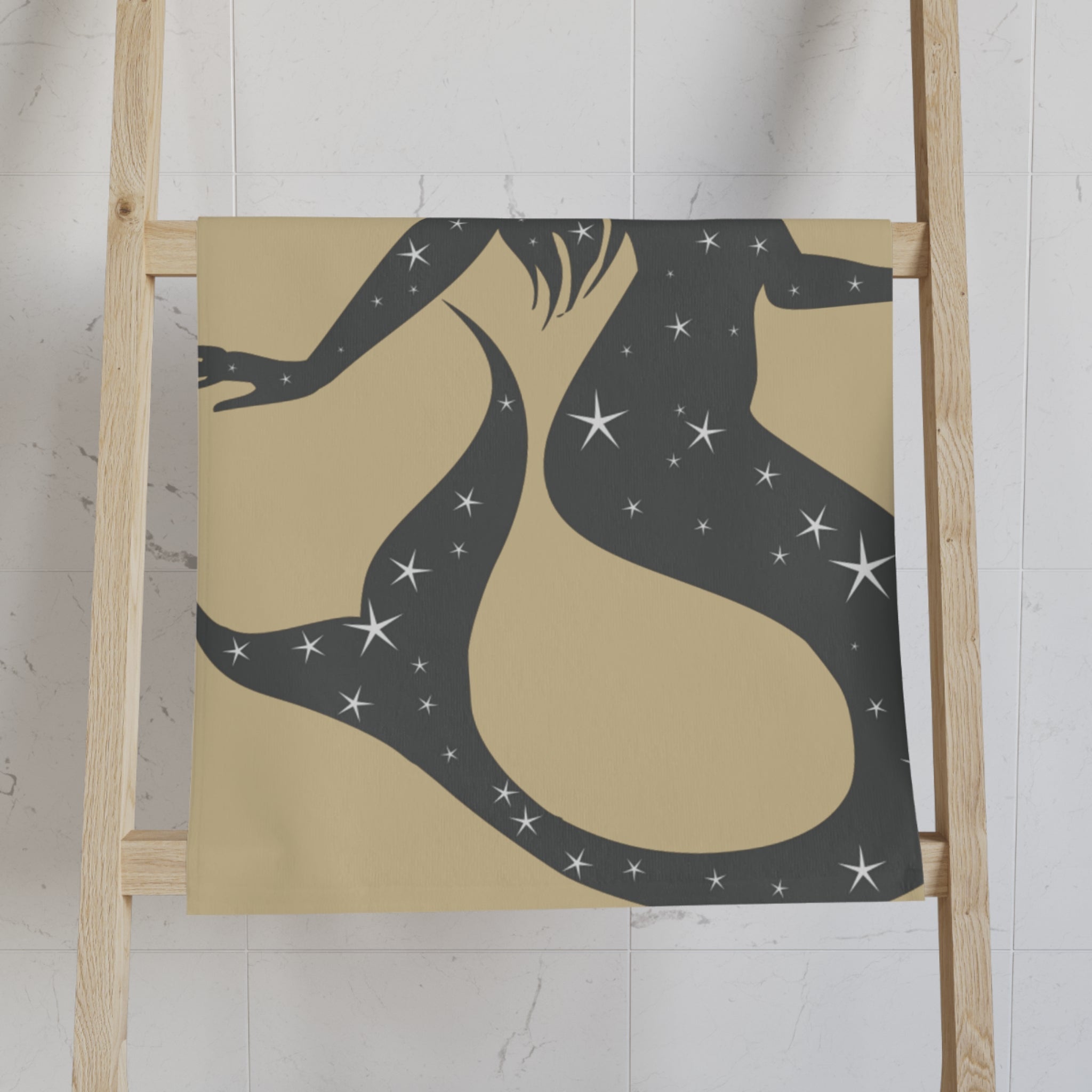 Mermaid Star Gold Cum Towel