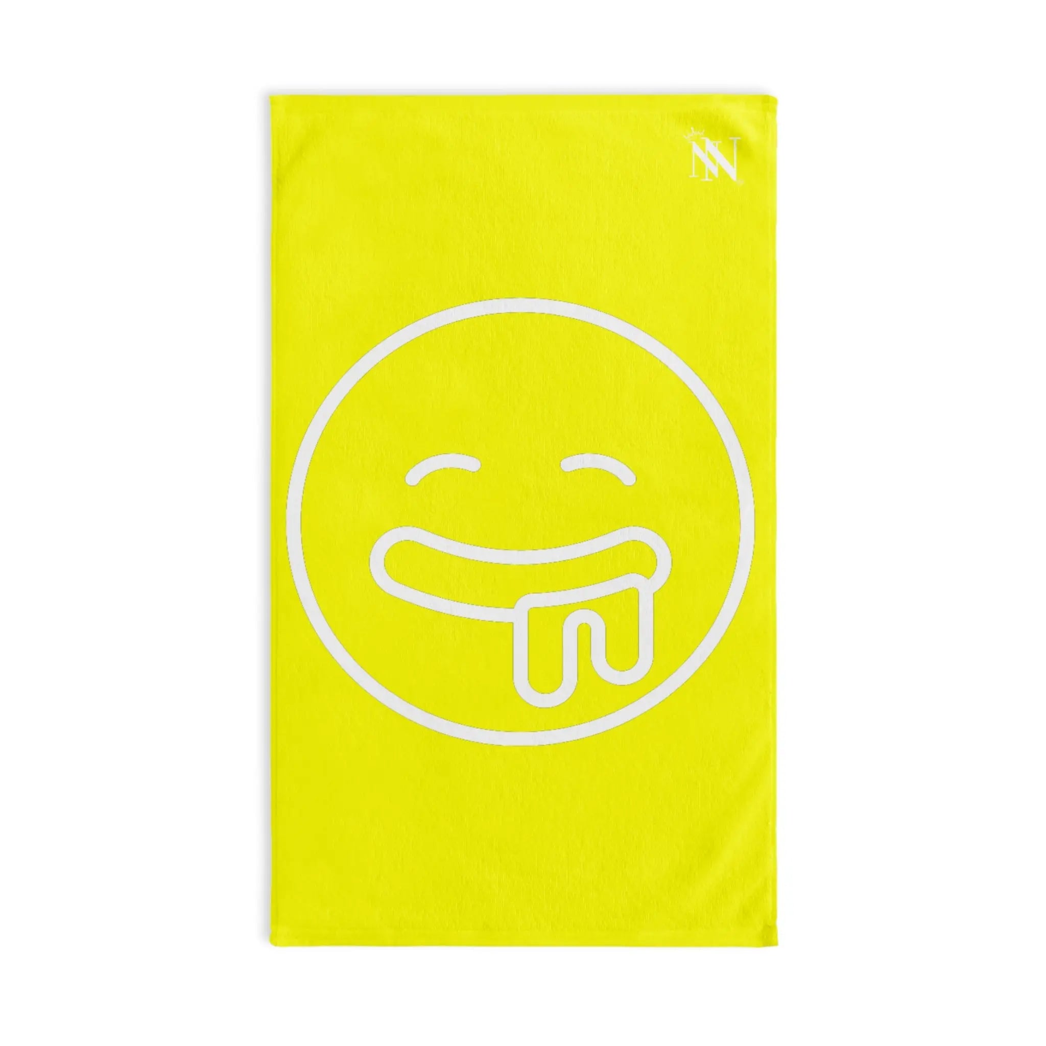 Drooling Emoji Neon Yellow | Mix & Match Classic Fun-Flirty Lovers’ Towels