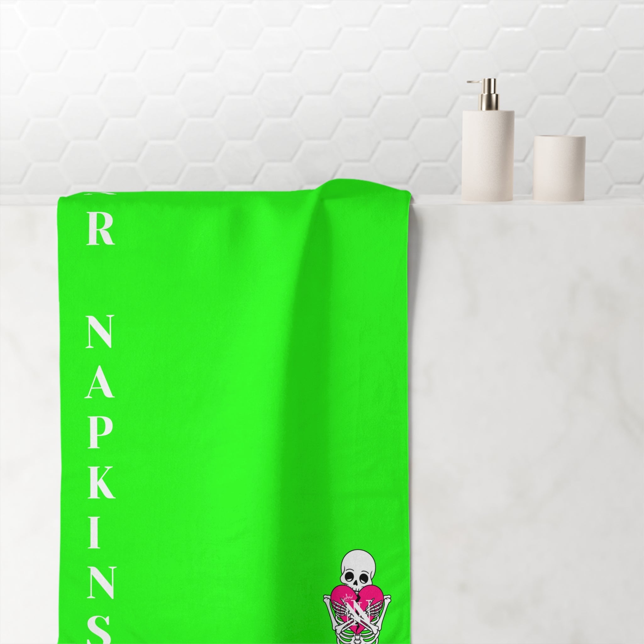 Nectar Napkins Brand Neon Green Over Sized Sex Towel
