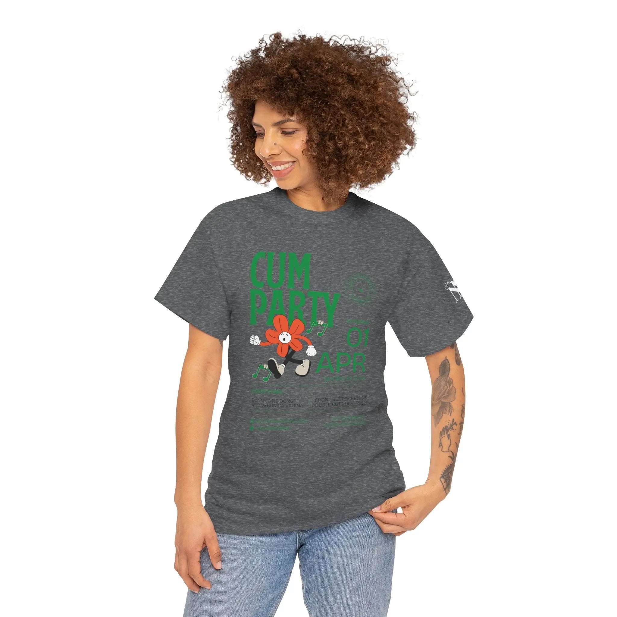Cum Party! | Mix & Match 100% Cotton Unisex Fun-Flirty Lovers’ Tees