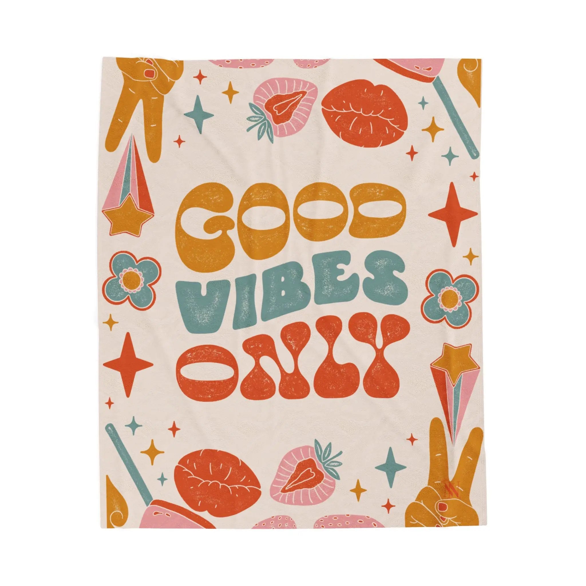 Vintage Boho Good Vibes Only | Mix & Match Soft Fun-Flirty Lovers’ Blankets