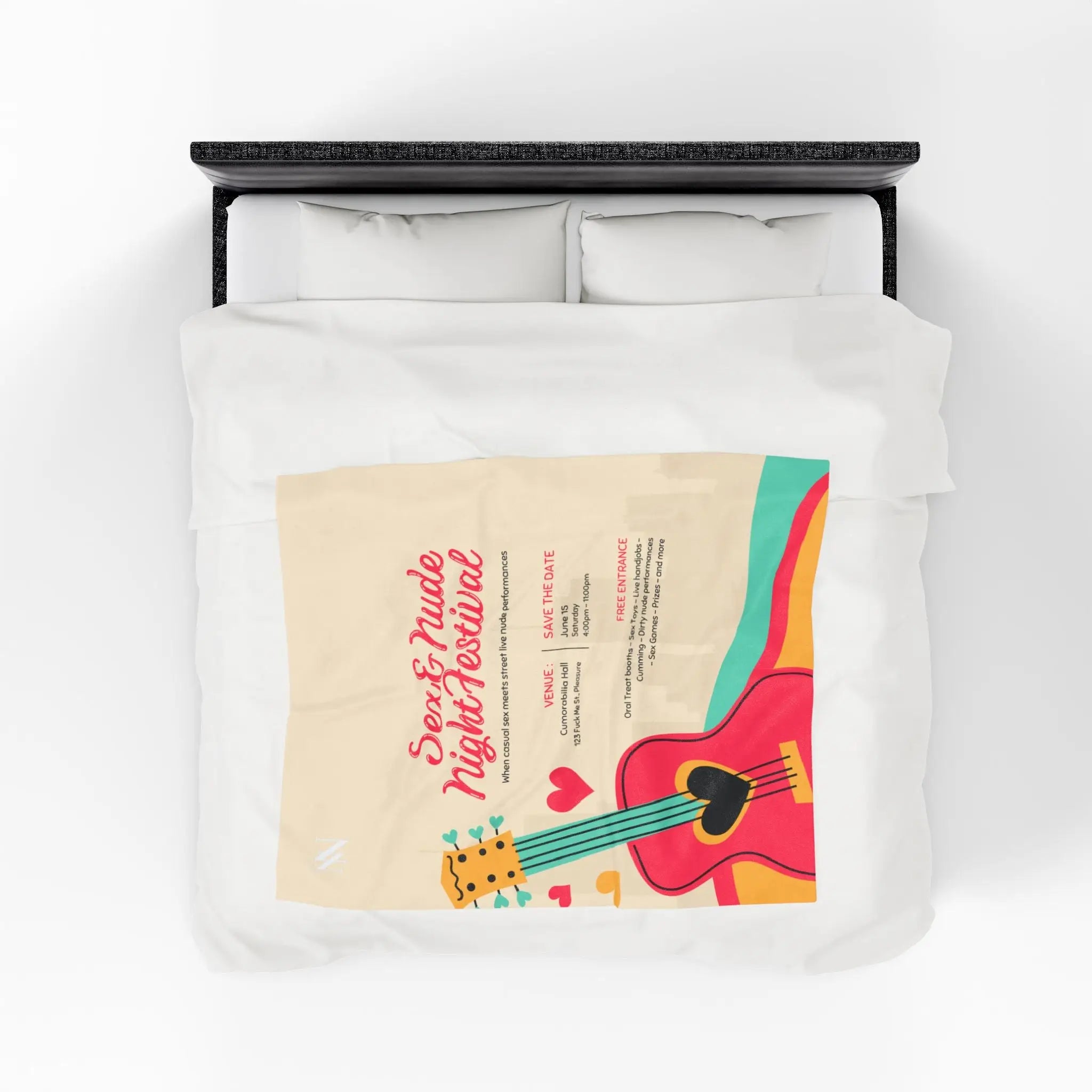Nude Festival | Mix & Match Velveteen Fun-Flirty Lovers’ Blankets