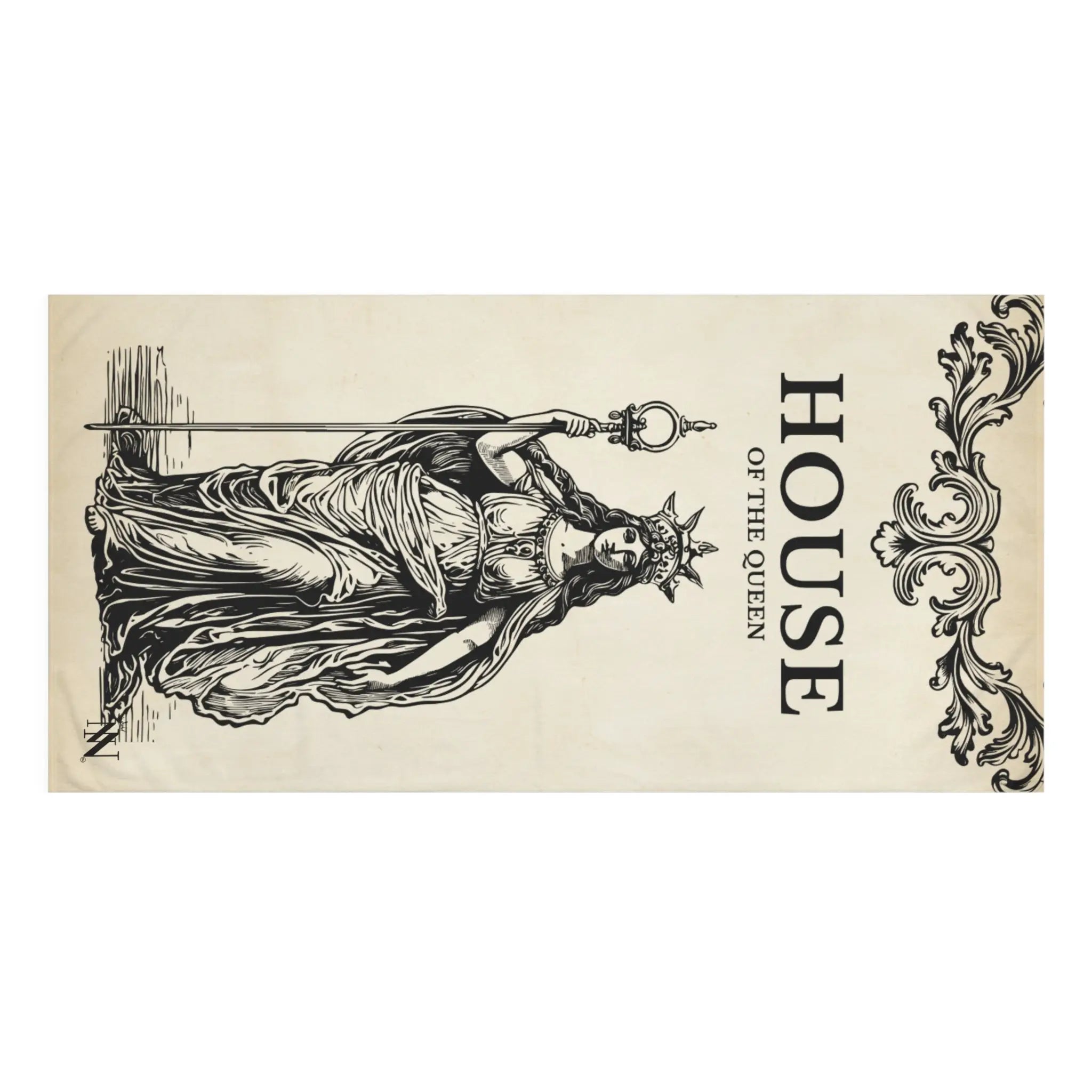 House of the Queen Vintage Beach Towel