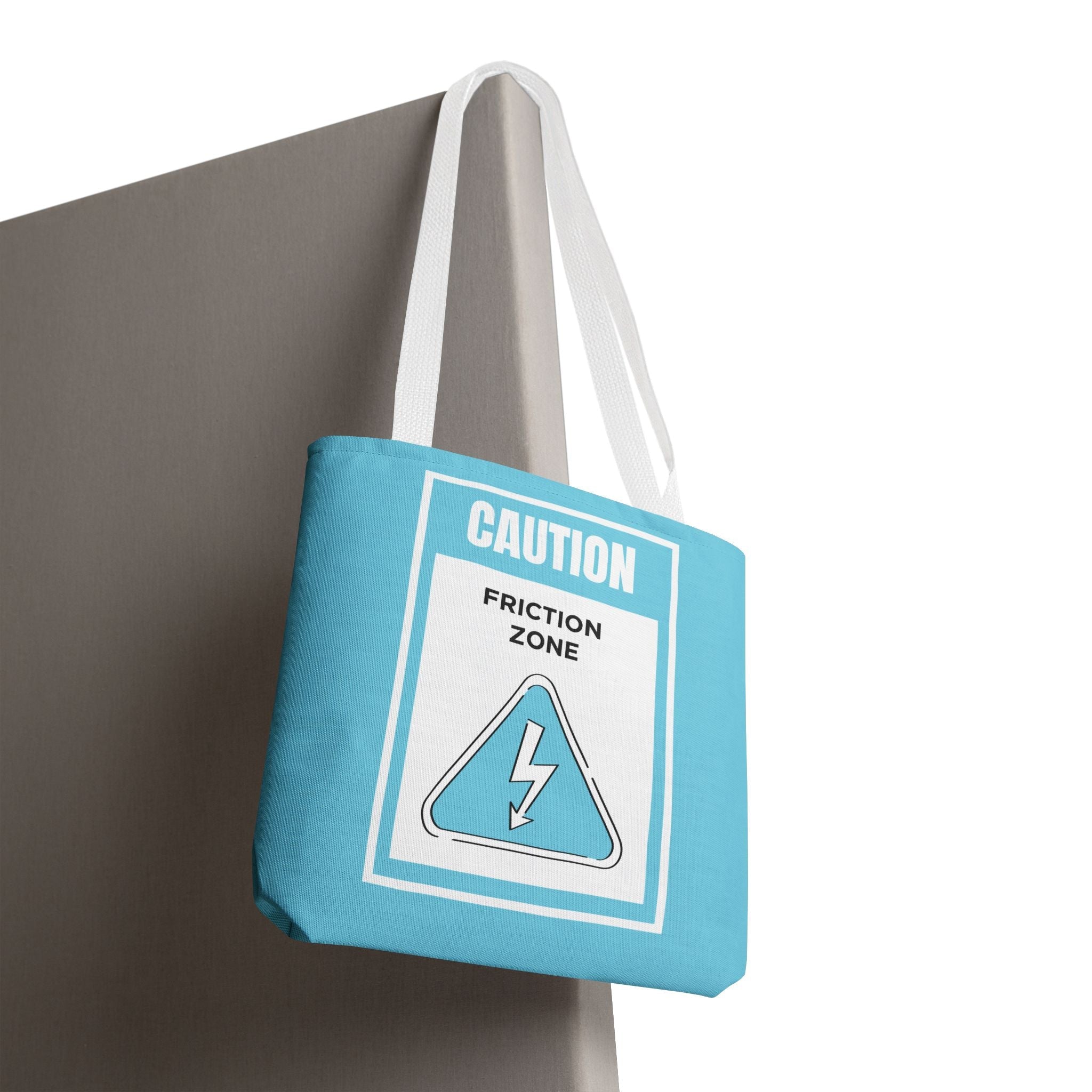 Caution Friction Zone Fun Everyday Cute Tote Bag