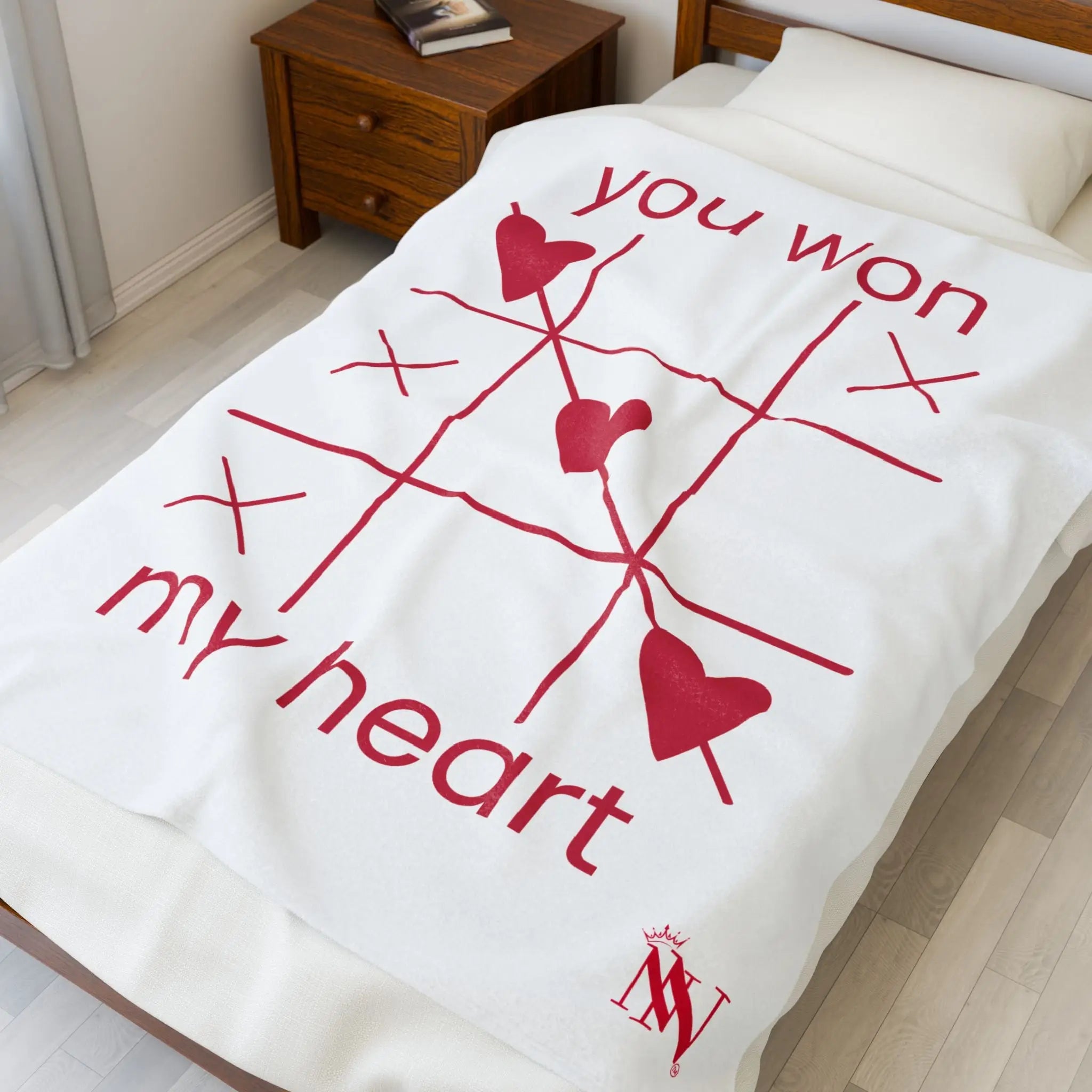 You Won My Heart | Mix & Match Velveteen Fun-Flirty Lovers’ Blankets