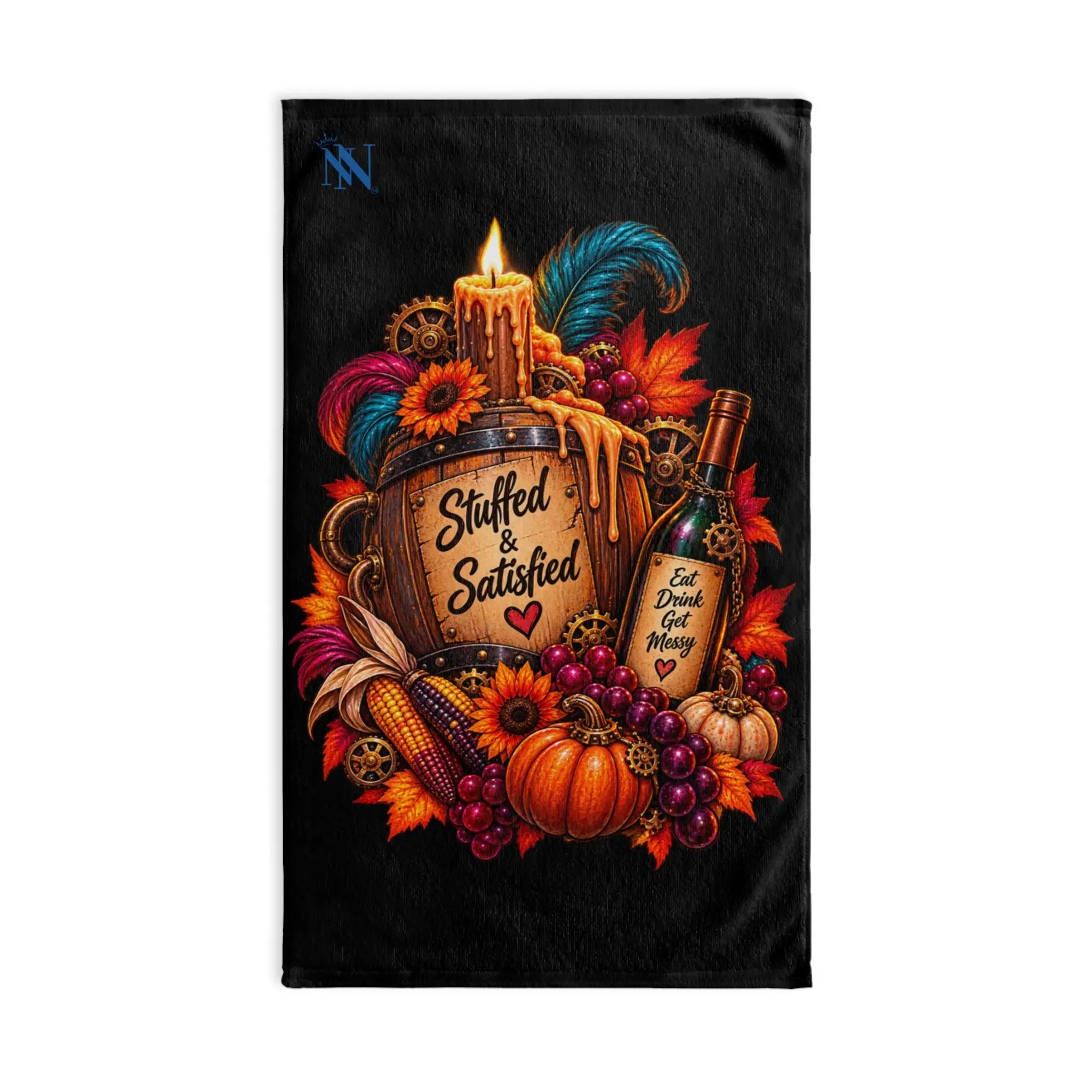 Stuffed & Satisfied Thanksgiving | Nectar Napkins Classic Fun-Flirty Lovers’ Towels