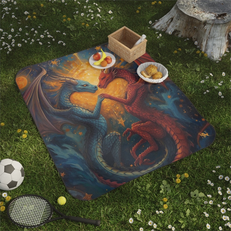 Written In the Stars Dragon Fantasy | Mix Match Fun-Flirty Lovers’ Water-Resistant Blankets