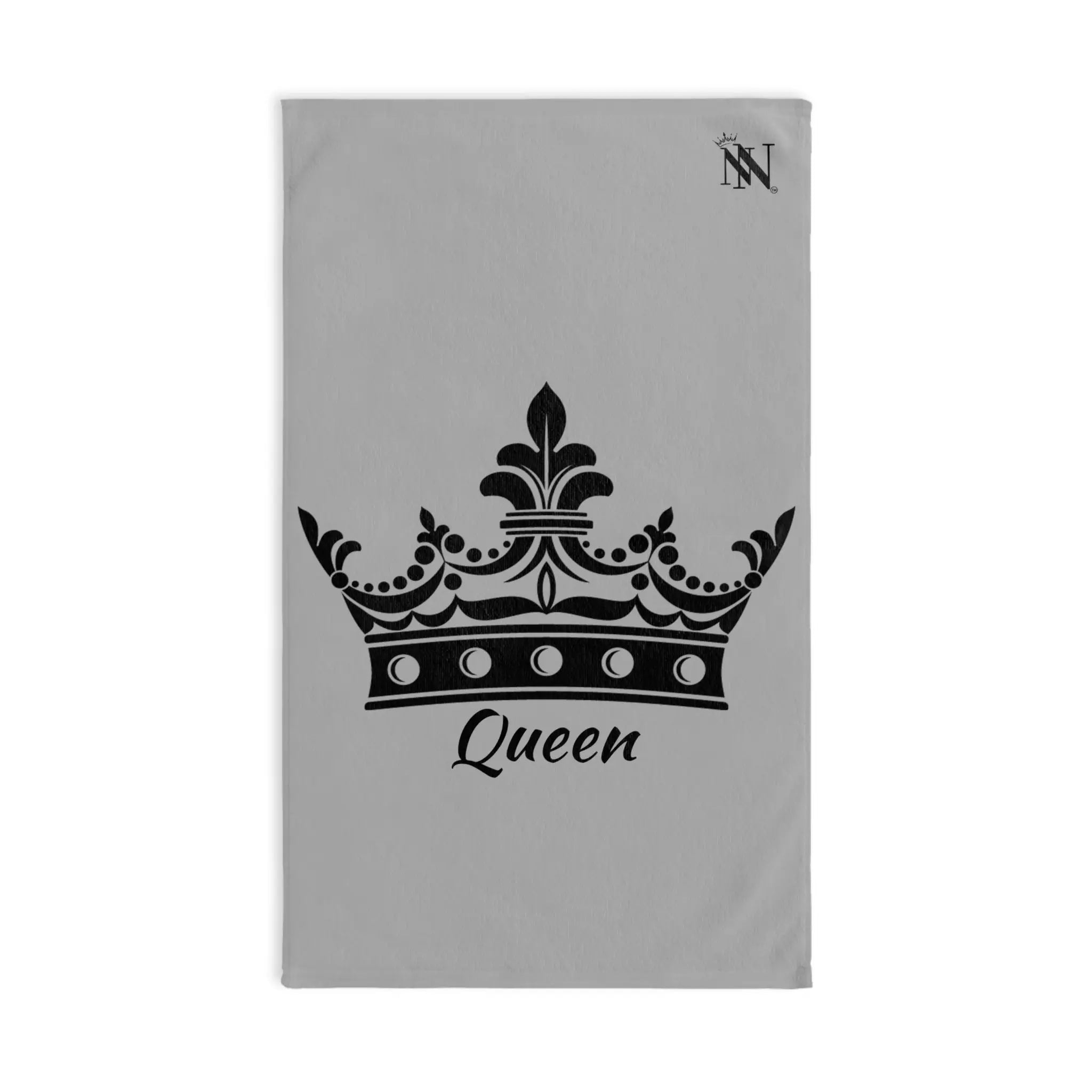 Large Crown Queen Light Grey Cum Towel