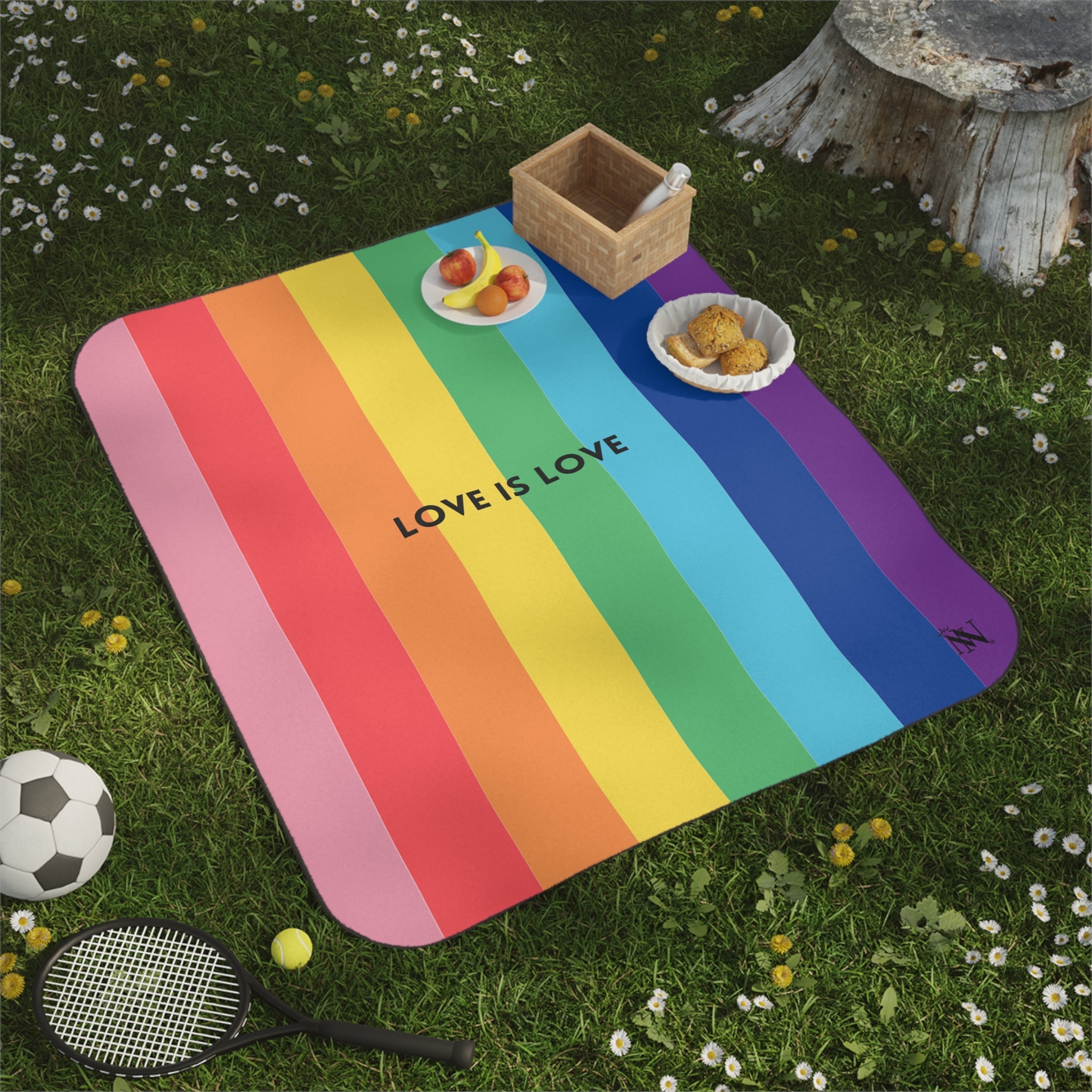 Love is Love Rainbow | Mix Match Fun-Flirty Lovers’ Water-Resistant Blankets